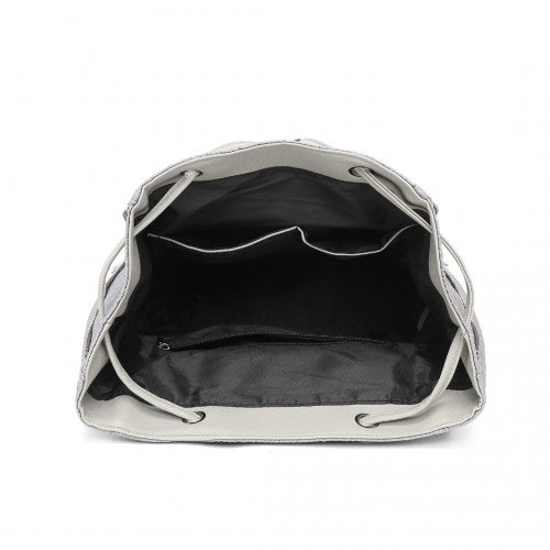 Miss Lulu Lightweight And Elegant Daily Backpack - Grey