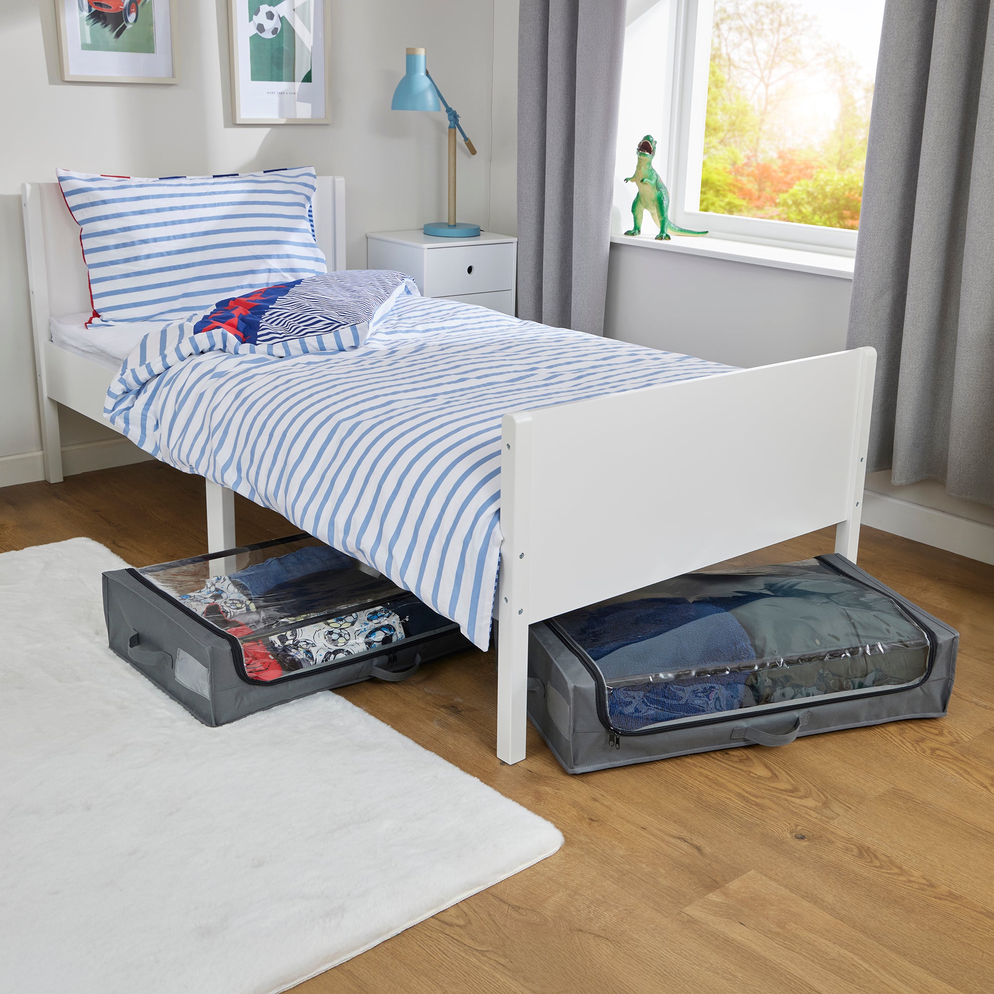 Underbed Storage Cart with Wheels – 37L Oxford Fabric Drawer, 15kg Capacity