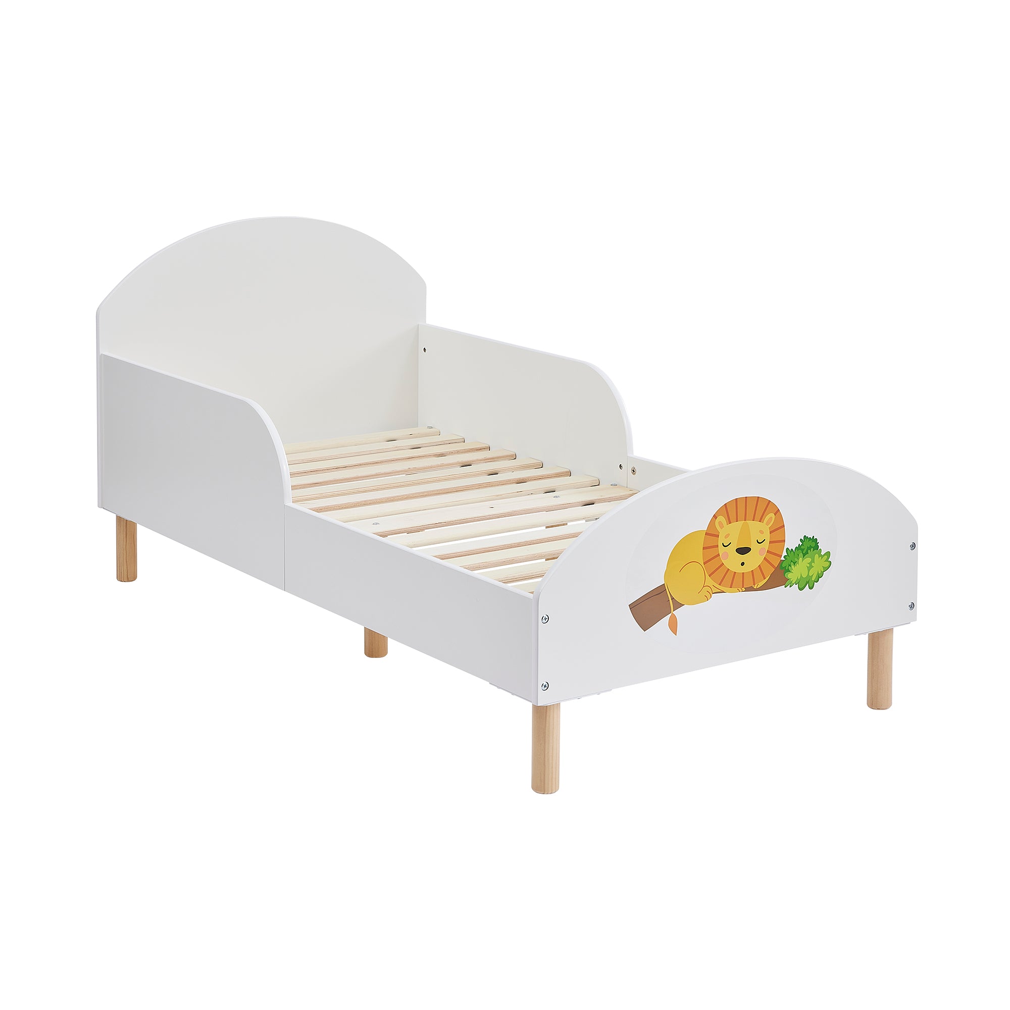 Lion Themed Toddler Bed – Kids Sleepy Lion Cot Transition Bed