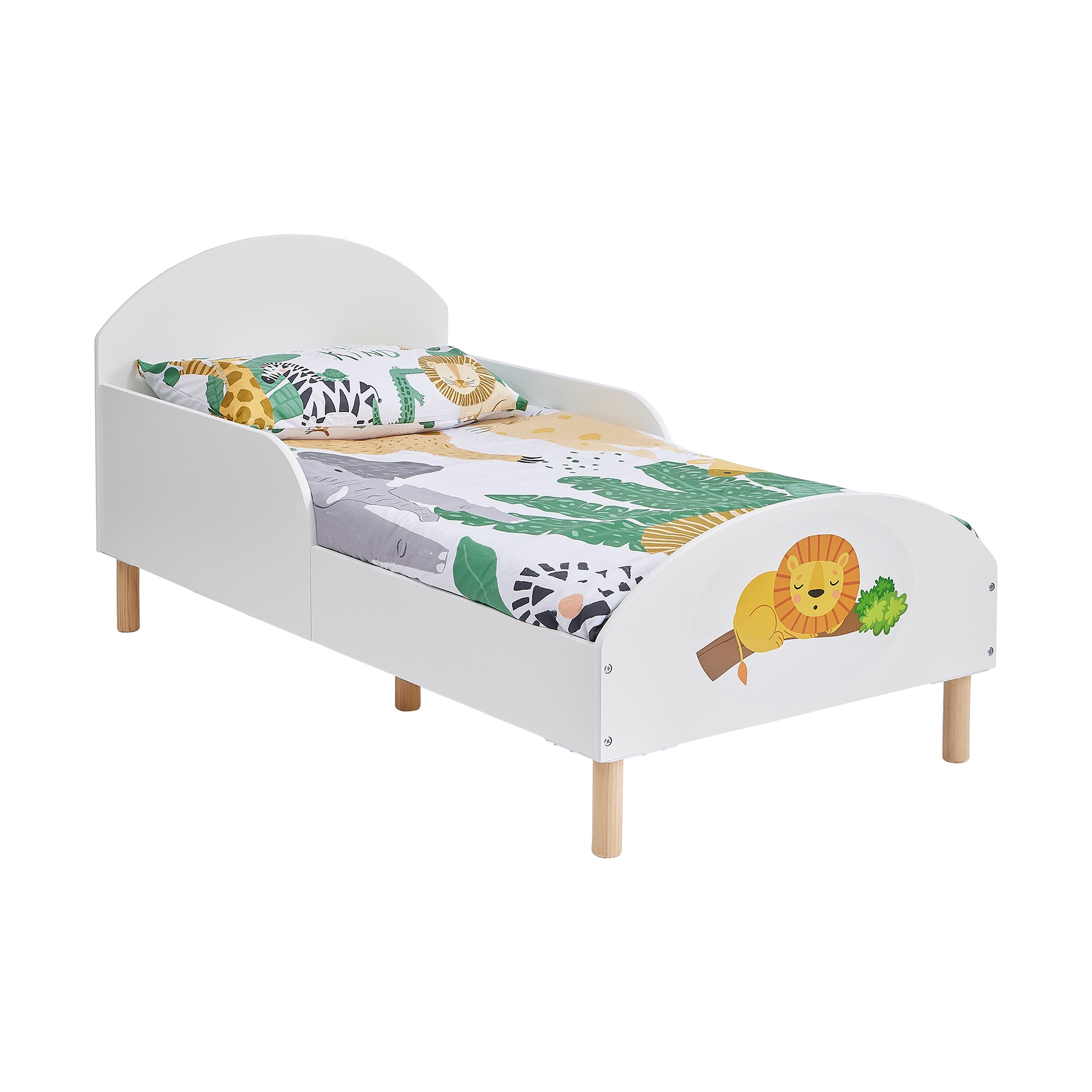 Lion Themed Toddler Bed – Kids Sleepy Lion Cot Transition Bed