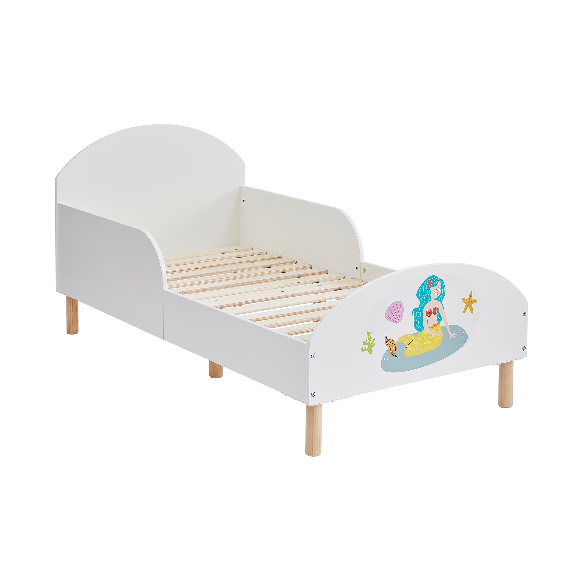 Mermaid Toddler Bed – Safe Wooden Bed for Kids (18 Months – 5 Years)