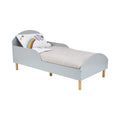 Kids Grey Toddler Bed with Safety Rails (18 Months – 5 Years)