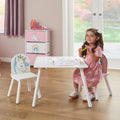 Wooden Kids Unicorn Table & 2 Chairs Set (Ages 18 Months – 6 Years)