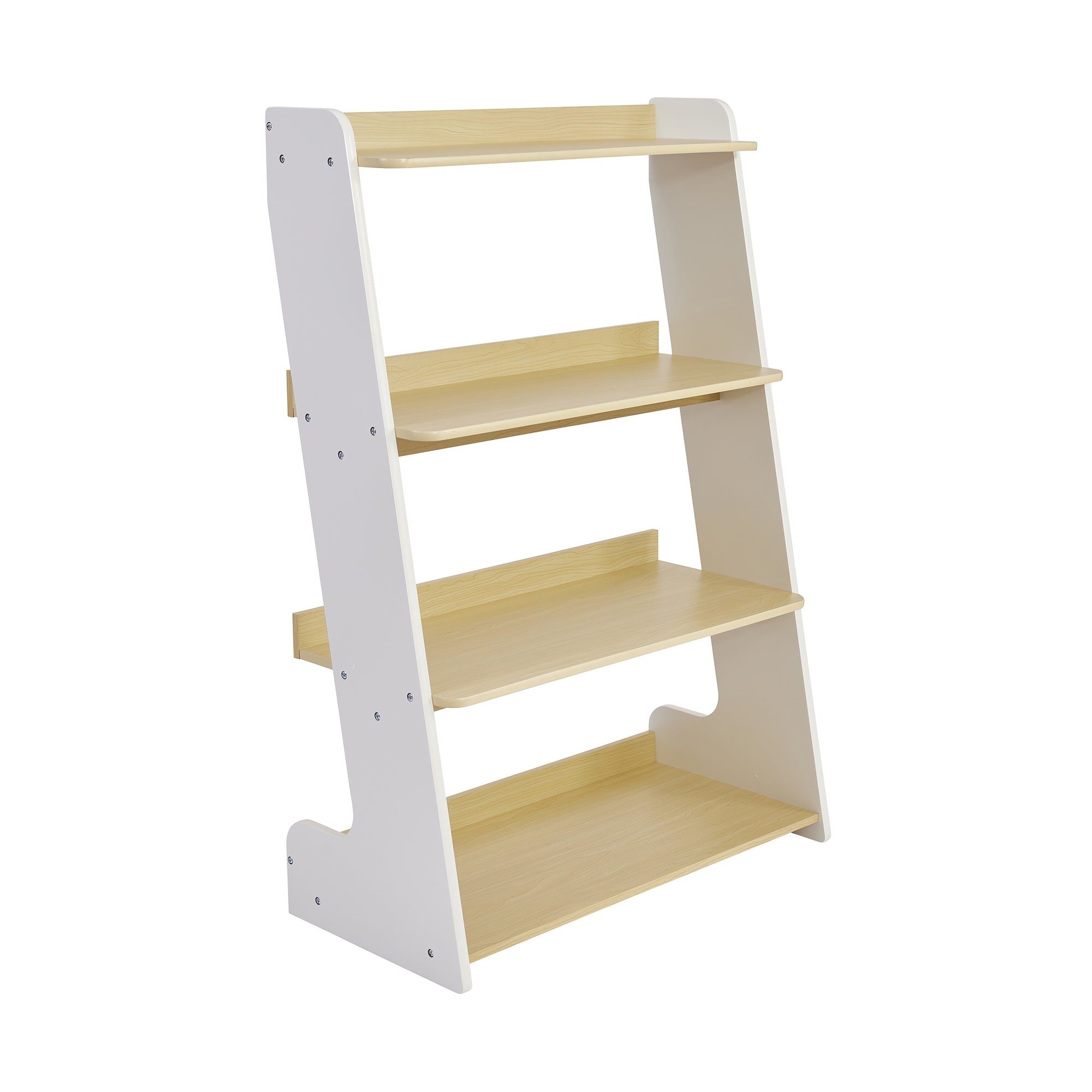 Kids Tiered Bookcase – 4-Shelf Wooden Display for Children (3-12 Years)