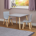 Kids Pinewood Table & 2 Chairs Set (18 Months – 6 Years)