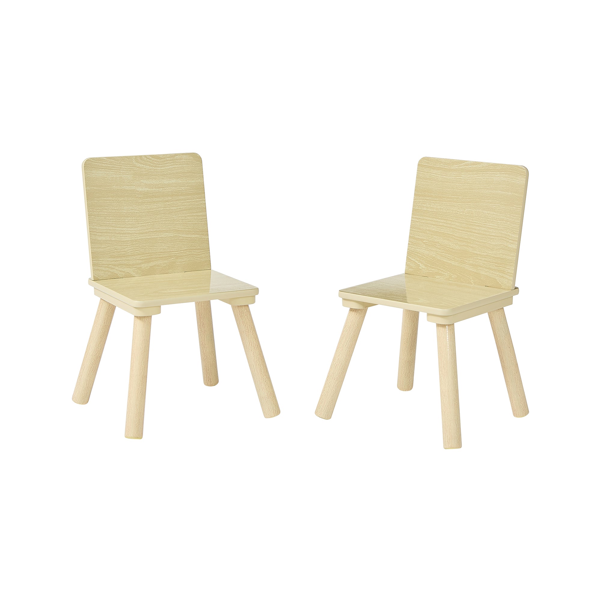 Kids Pinewood Table & 2 Chairs Set (18 Months – 6 Years)
