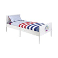 Kids White Single Bed with Gaming Decal (Ages 4+)
