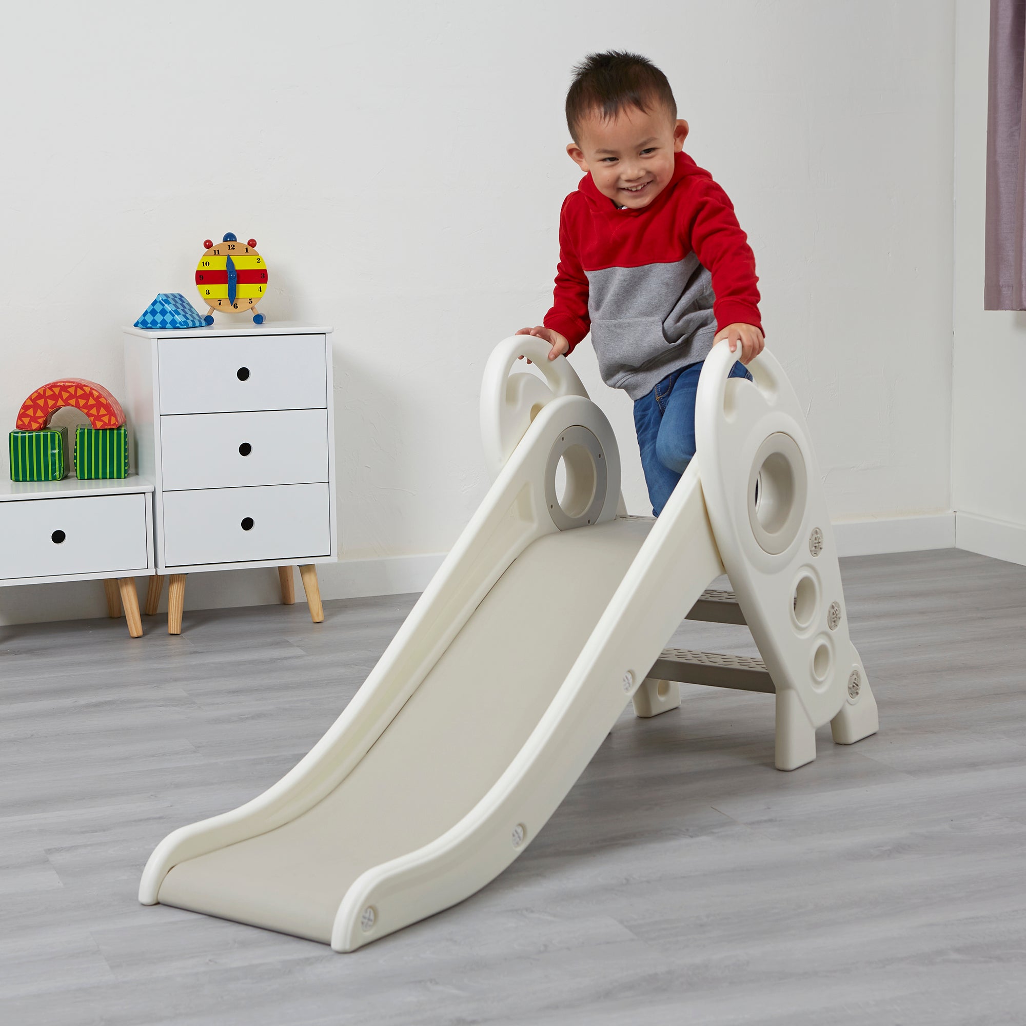 Kids Rocket Foldable Slide – Indoor/Outdoor Slide (Ages 2+)