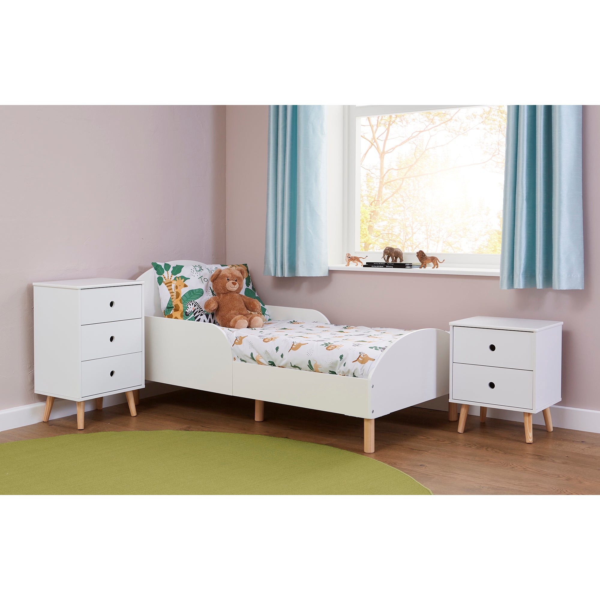 Kids 3-Drawer Bedroom Storage Cabinet (Ages 3-12)
