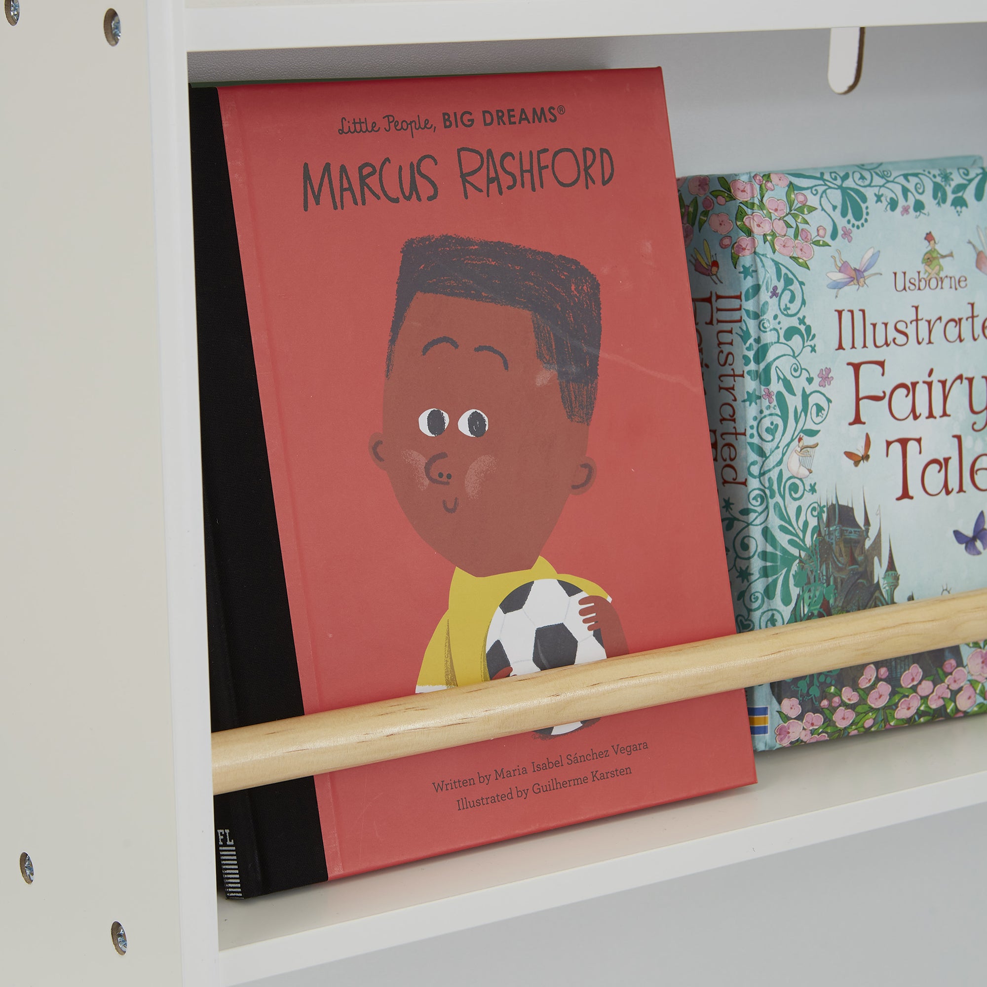 Kids White Bookcase & Toy Storage Cabinet (Ages 3-12)