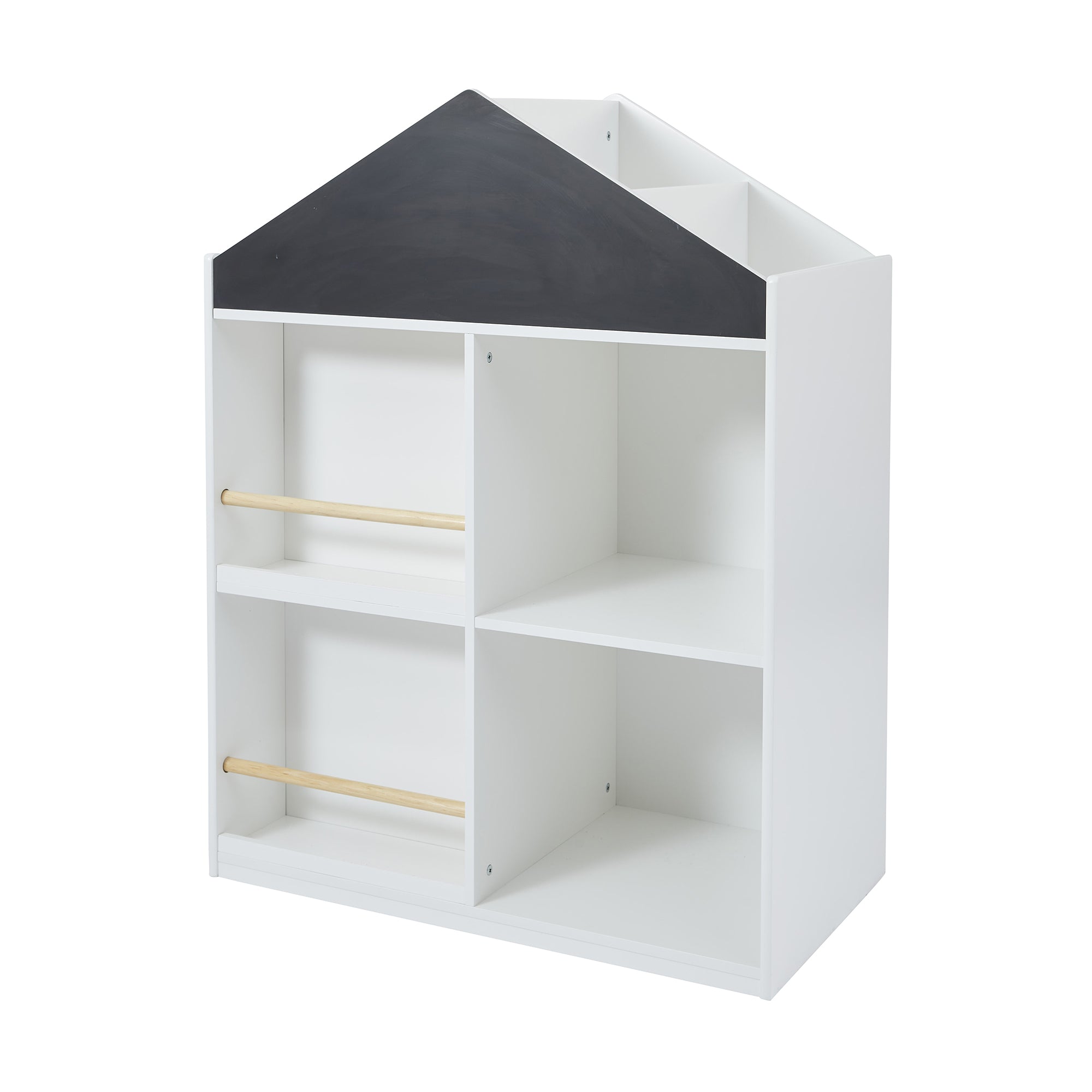 Kids White Blackboard Bookcase & Storage Cabinet (Ages 1-12)
