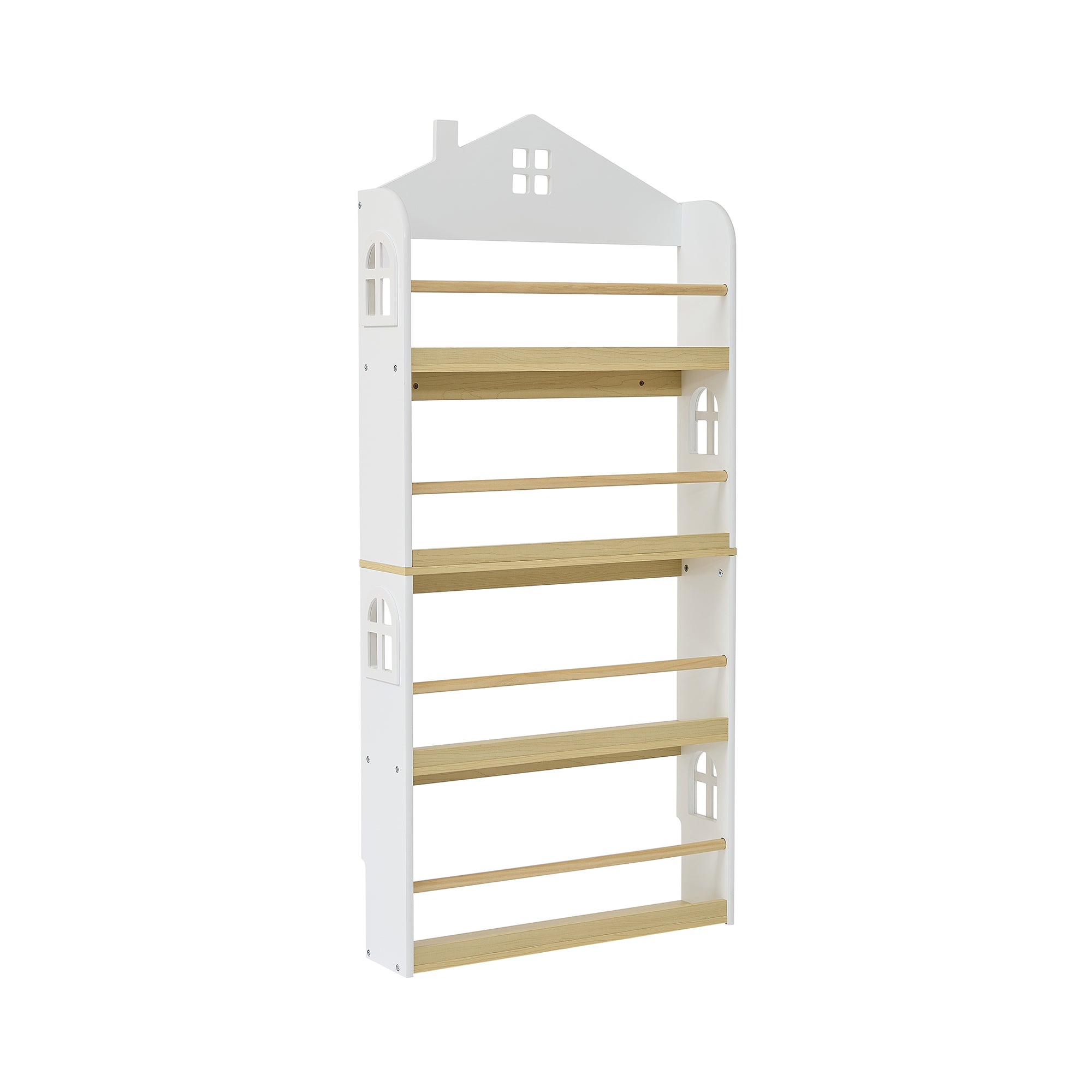 Kids Slimline House Bookcase – Wall Mounted Display (Ages 3+)
