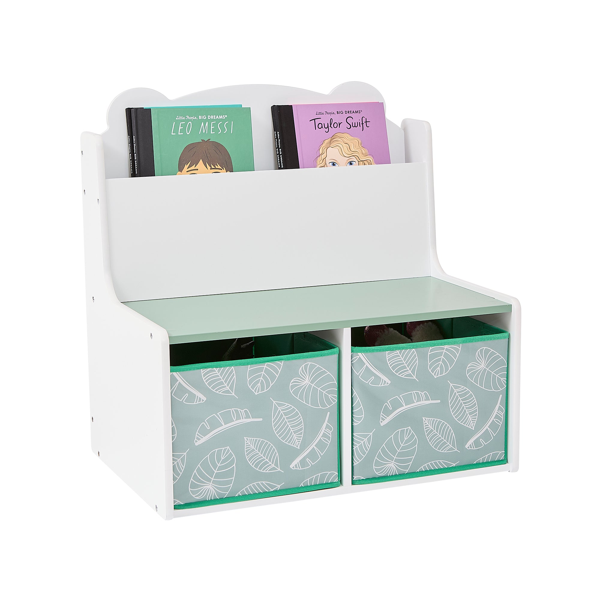Kids Teddy Bear Bookcase with Storage & Seat (Ages 3+)