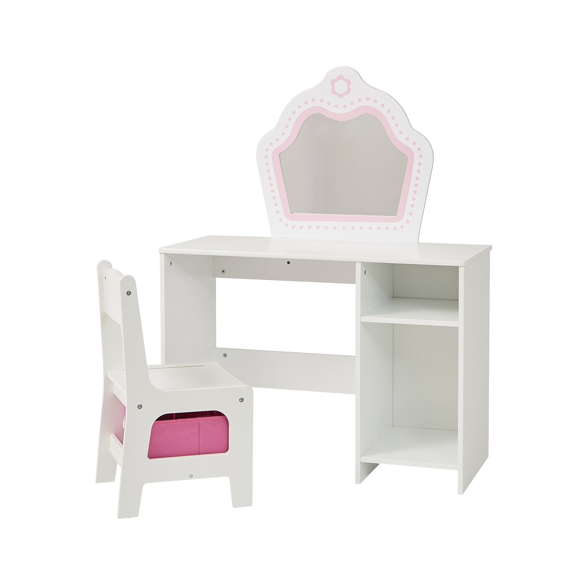 Kids Dressing Table with Mirror & Storage (Ages 2+)