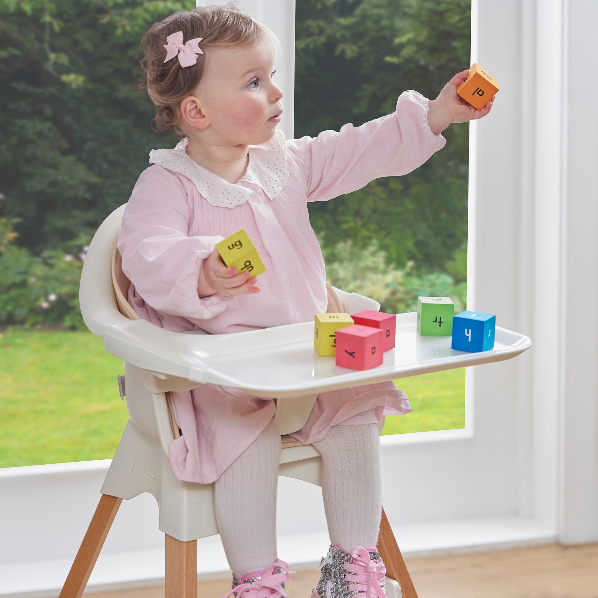 Kids Nordic Highchair – Adjustable Tray & Footrest (6 Months+)