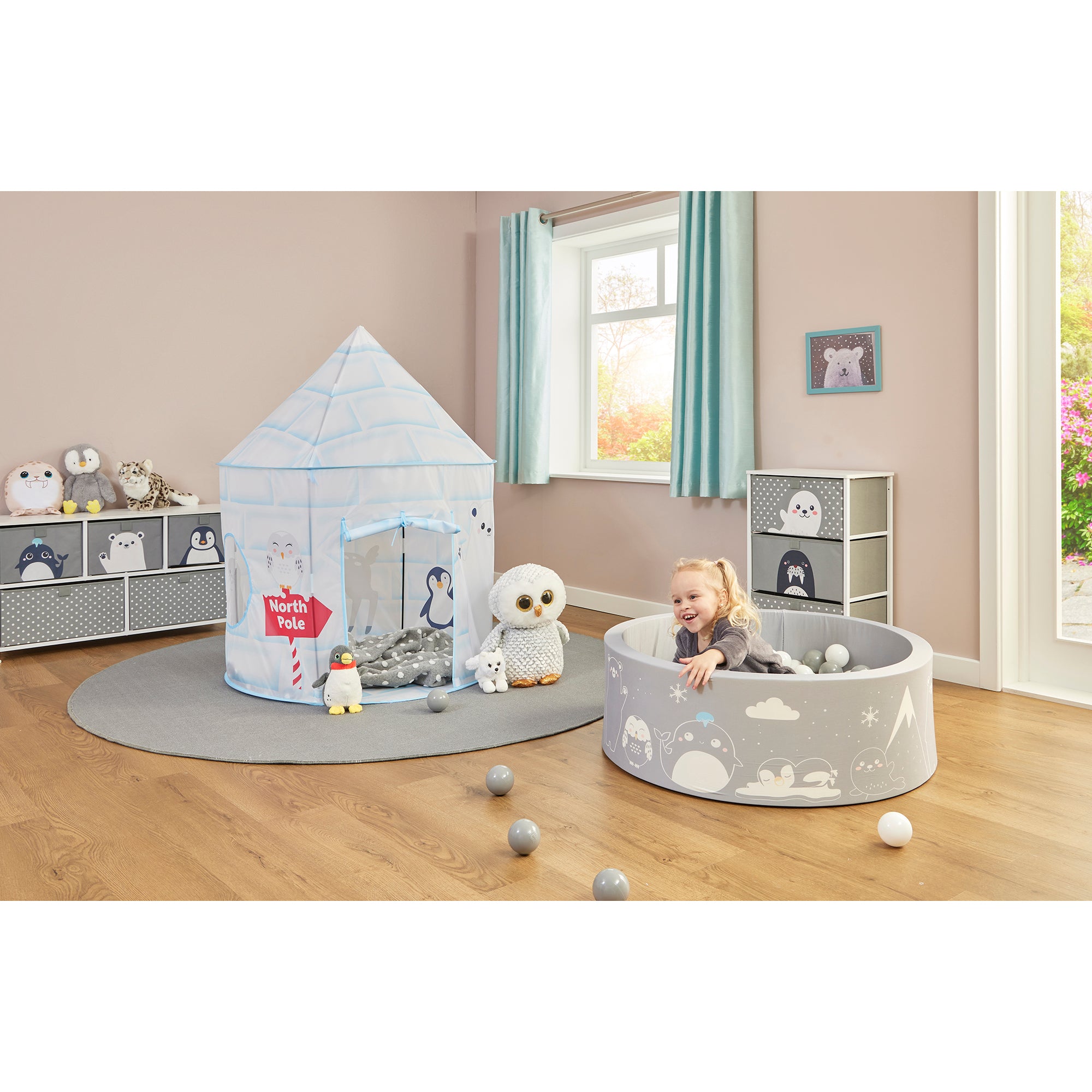 Kids Soft Foam Ball Pit with 200 balls – Sensory Play (6 Months-3 Years)