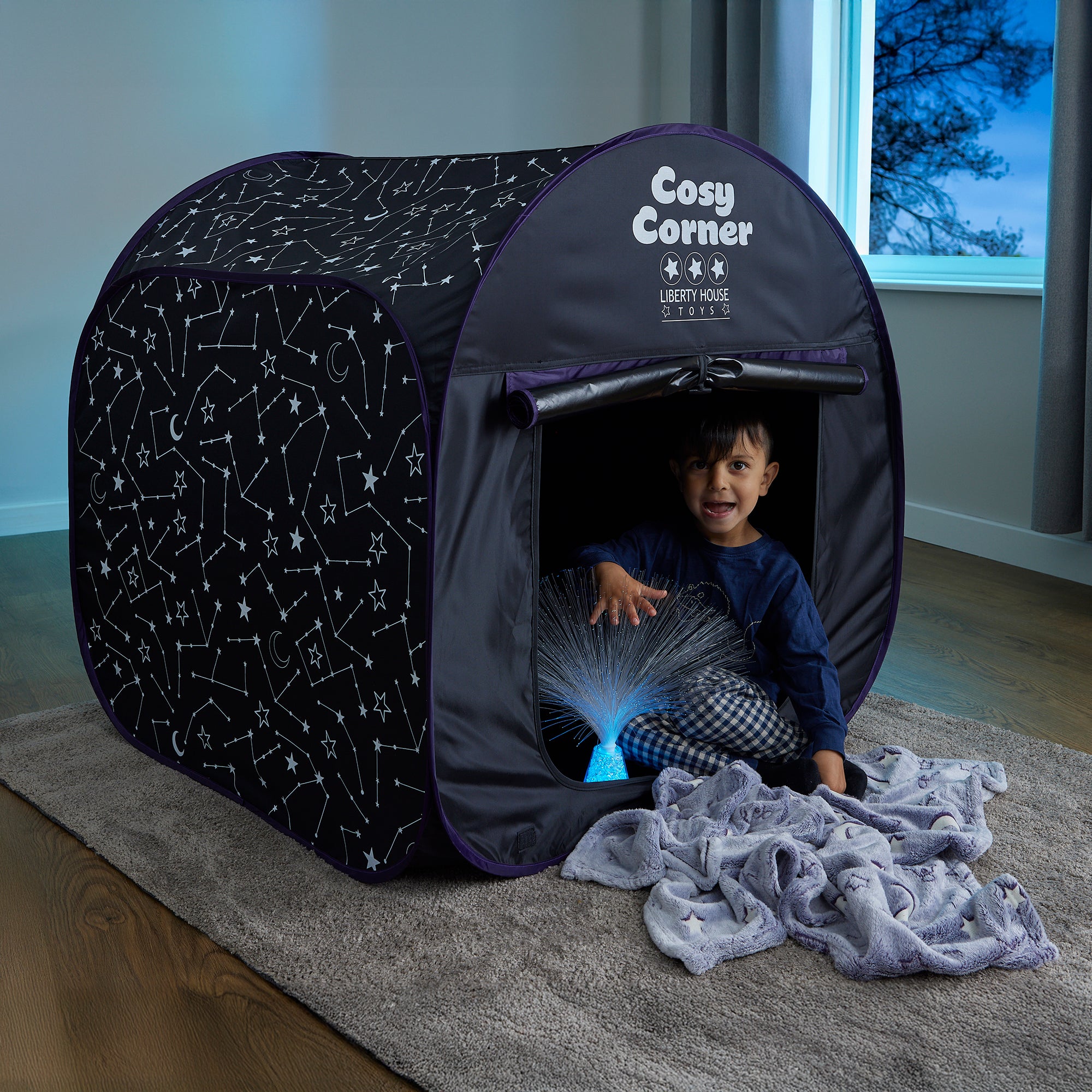 Kids Cosy Corner Sensory Tent – Space Hideaway (18 Months+)