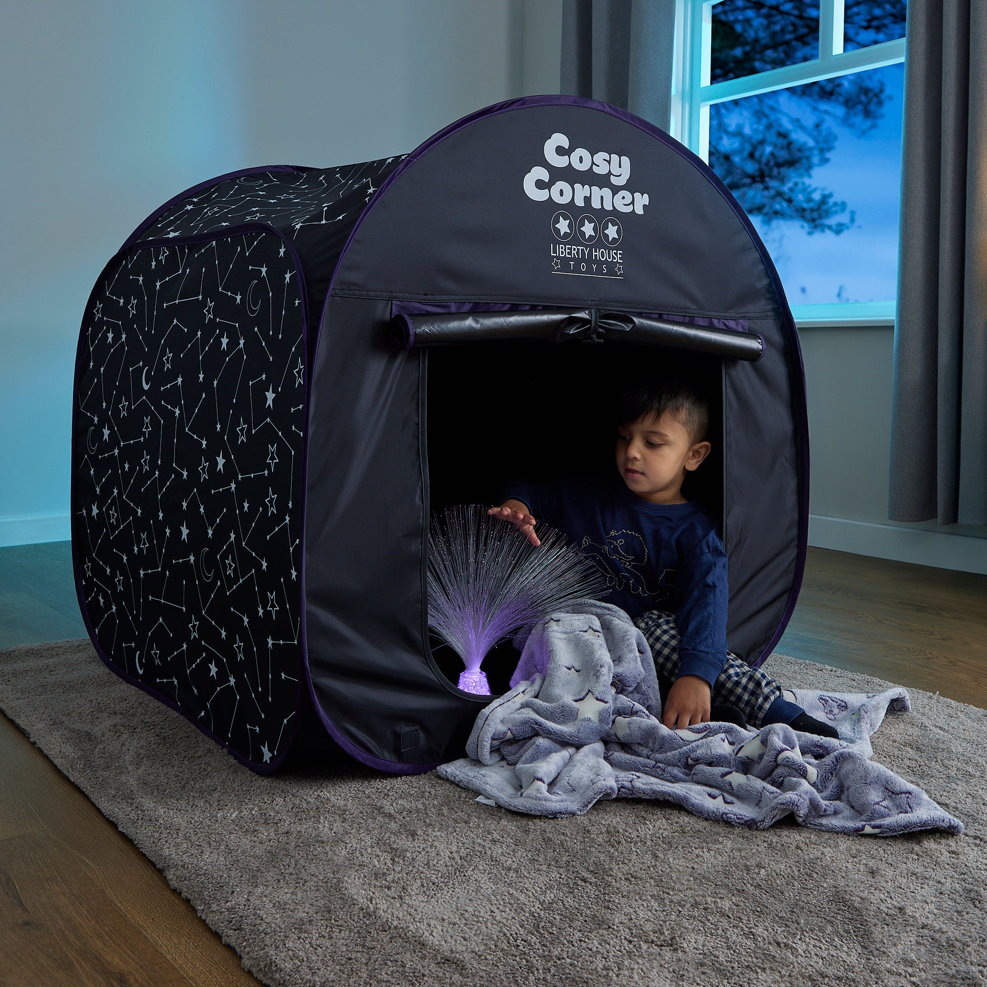 Kids Cosy Corner Sensory Tent – Space Hideaway (18 Months+)
