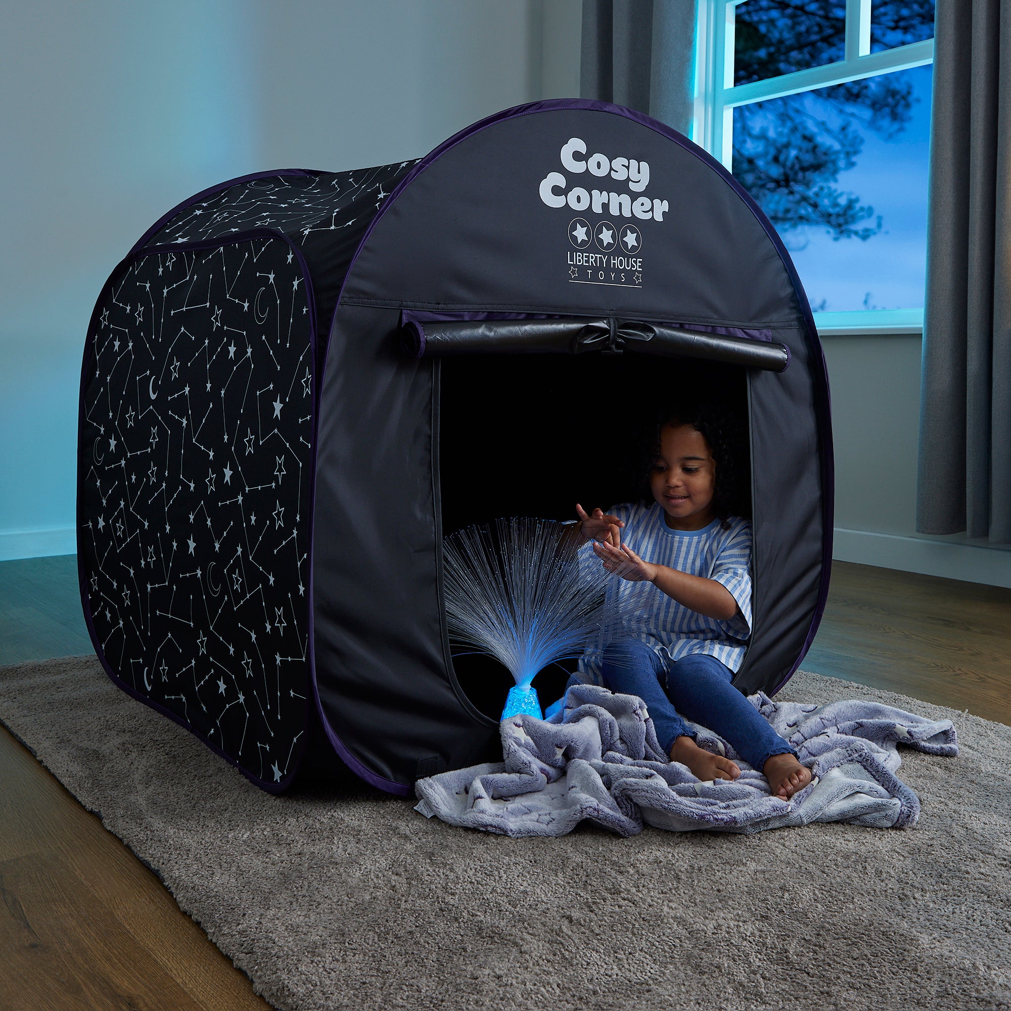 Kids Cosy Corner Sensory Tent – Space Hideaway (18 Months+)
