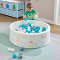 Kids Dinosaur Soft Foam Ball Pit with 200 balls – Sensory Play (6 Months-3 Years)