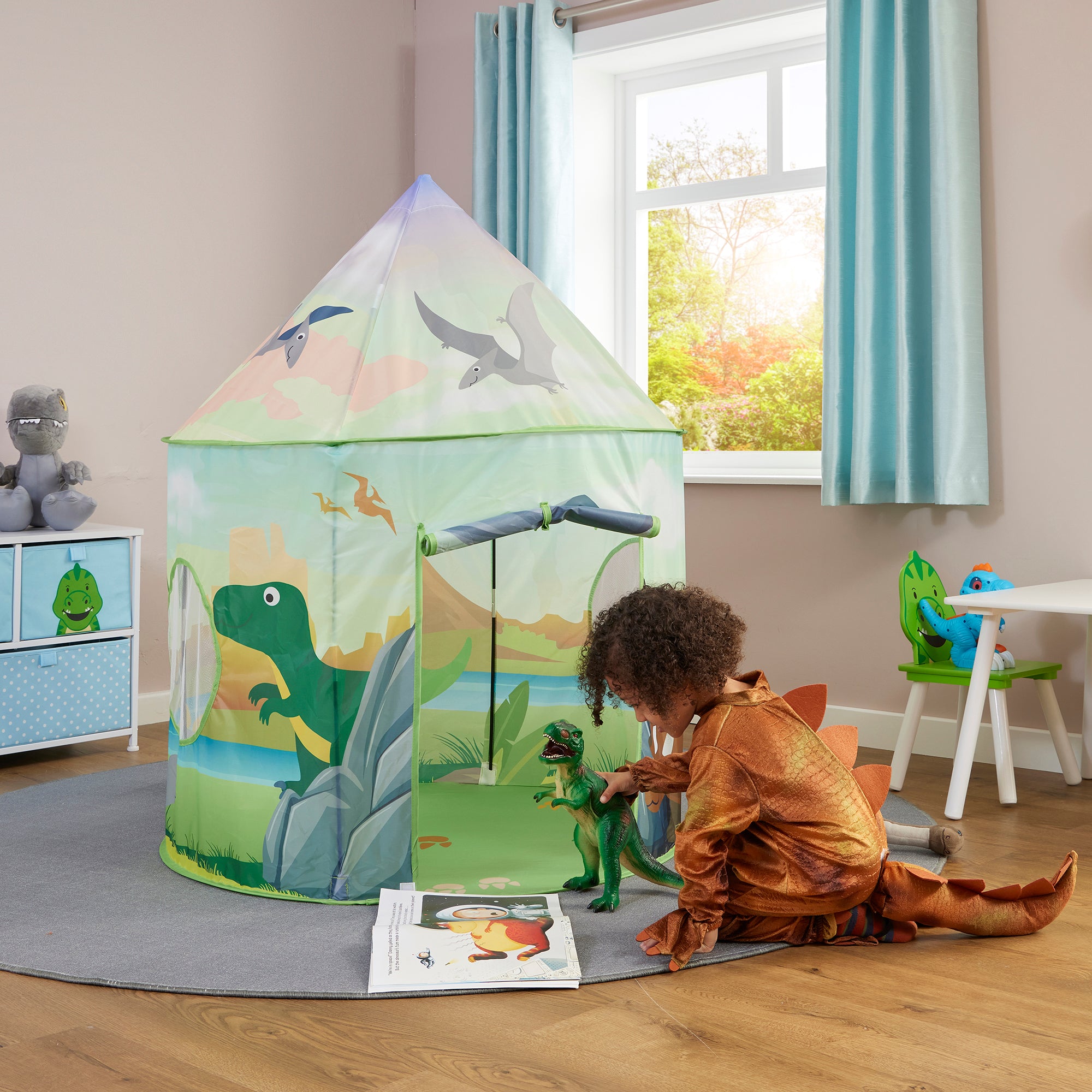 Kids Dinosaur Play Tent – Jurassic Cave Adventures (18 Months+)