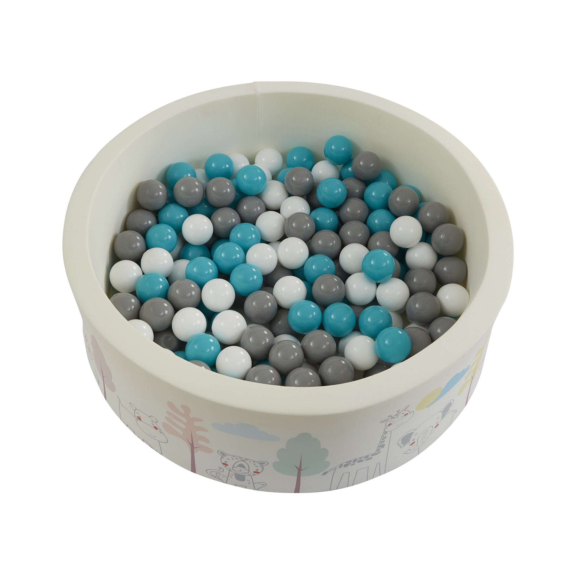 Kids Soft Foam Ball Pit with 200 balls – Sensory Play (6 Months-3 Years)