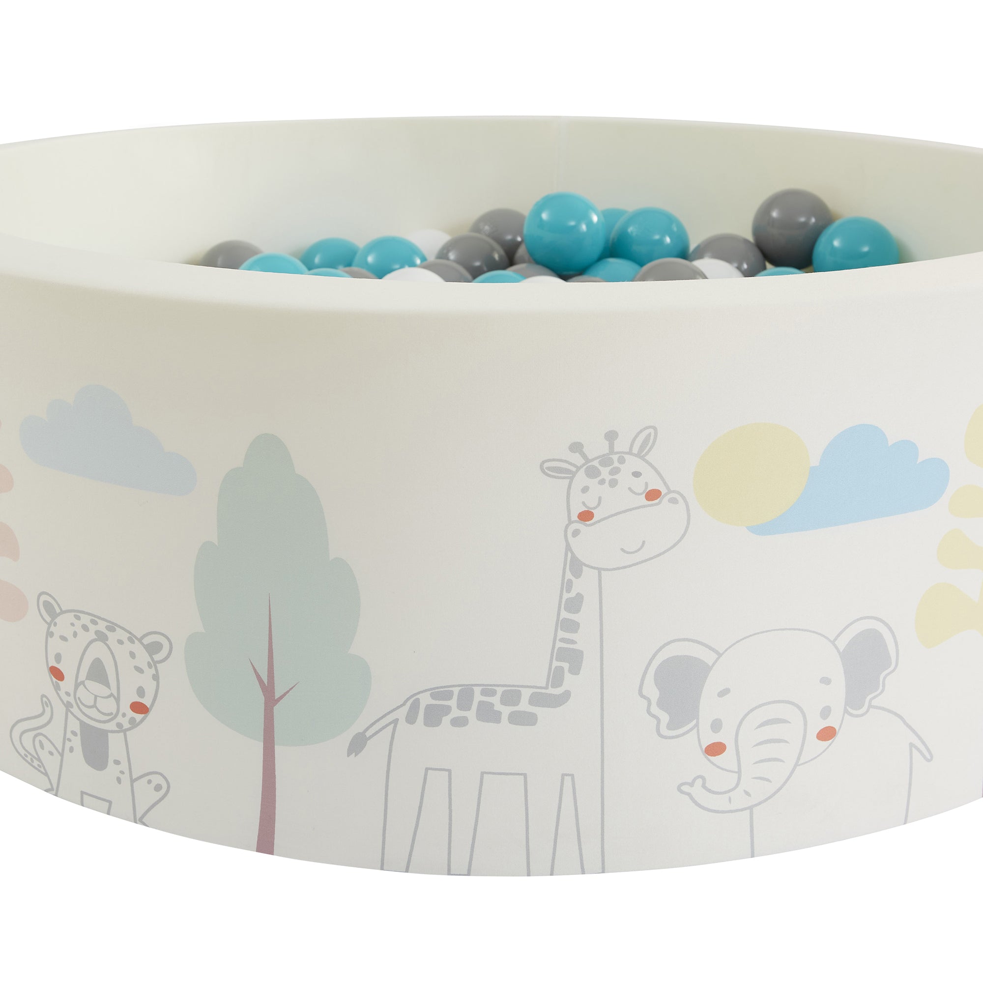 Kids Soft Foam Ball Pit with 200 balls – Sensory Play (6 Months-3 Years)