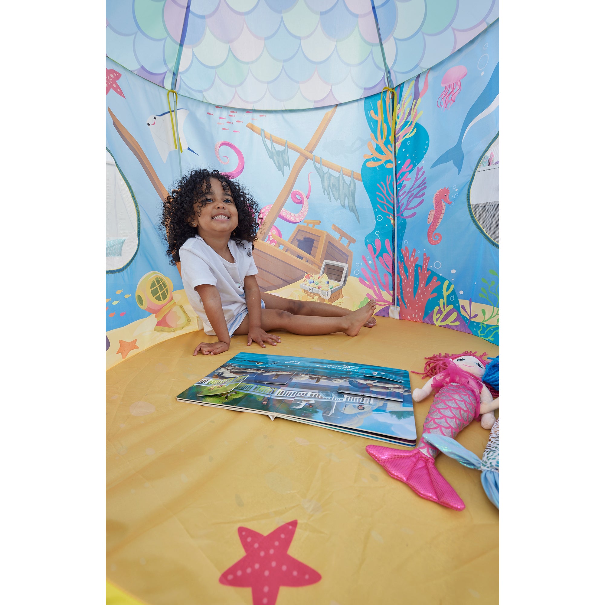Kids Mermaid Play Tent – Underwater Wonderland Adventures (18 Months+)