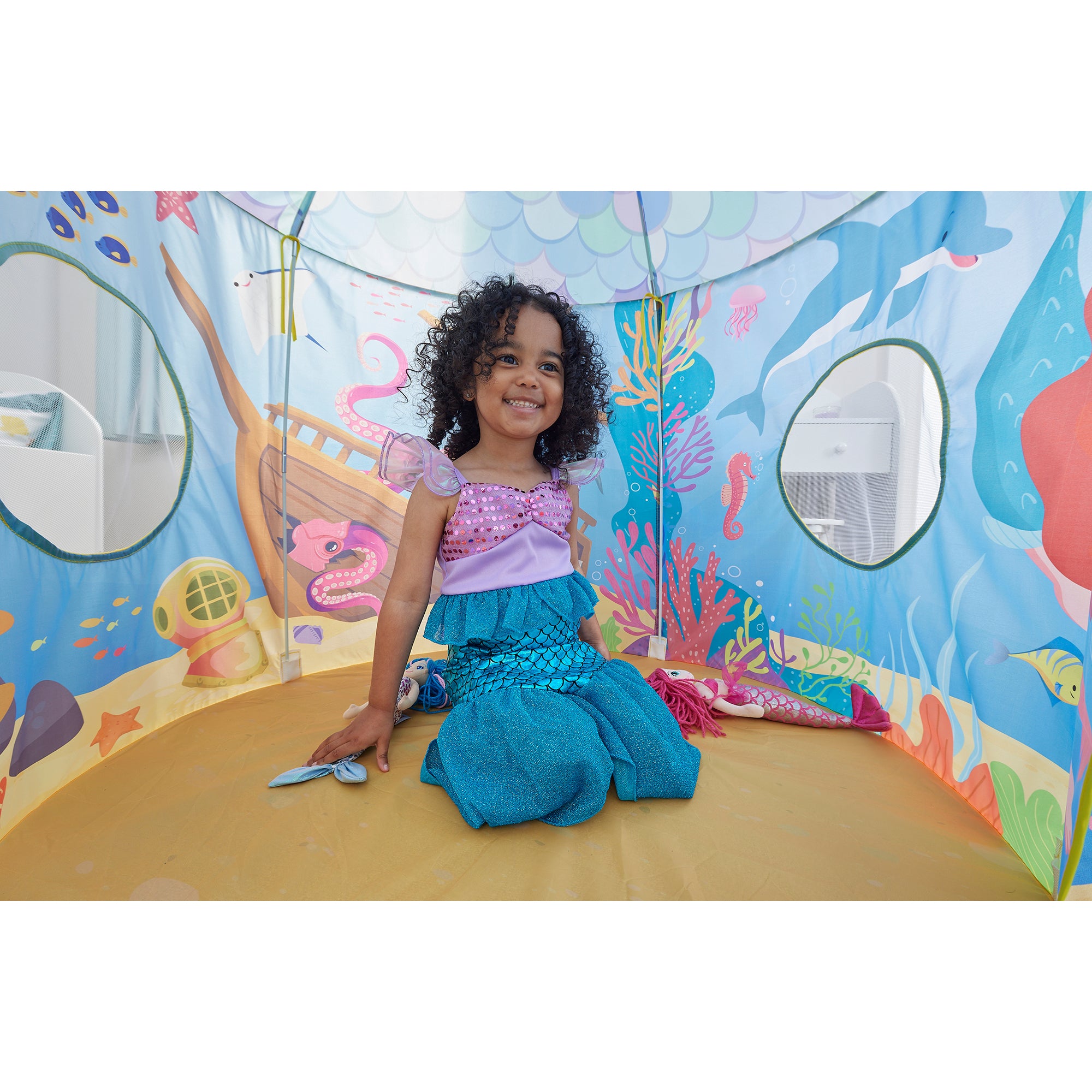 Kids Mermaid Play Tent – Underwater Wonderland Adventures (18 Months+)