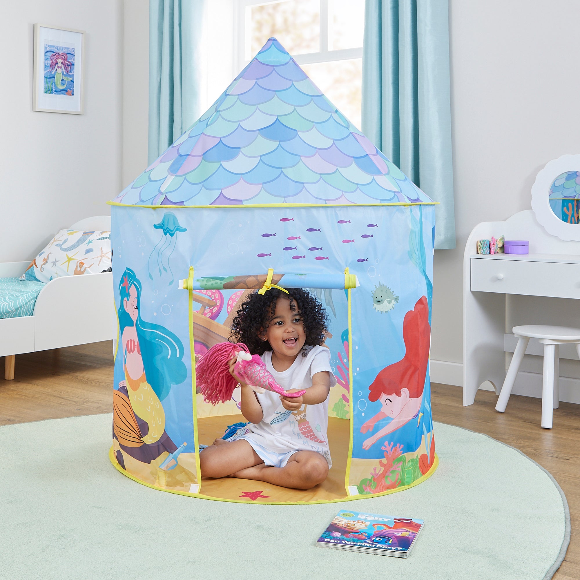Kids Mermaid Play Tent – Underwater Wonderland Adventures (18 Months+)