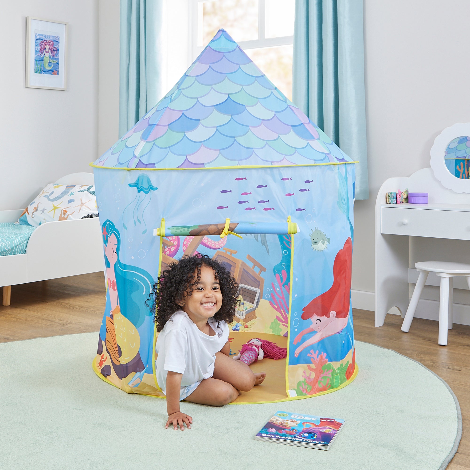 Kids Mermaid Play Tent – Underwater Wonderland Adventures (18 Months+)