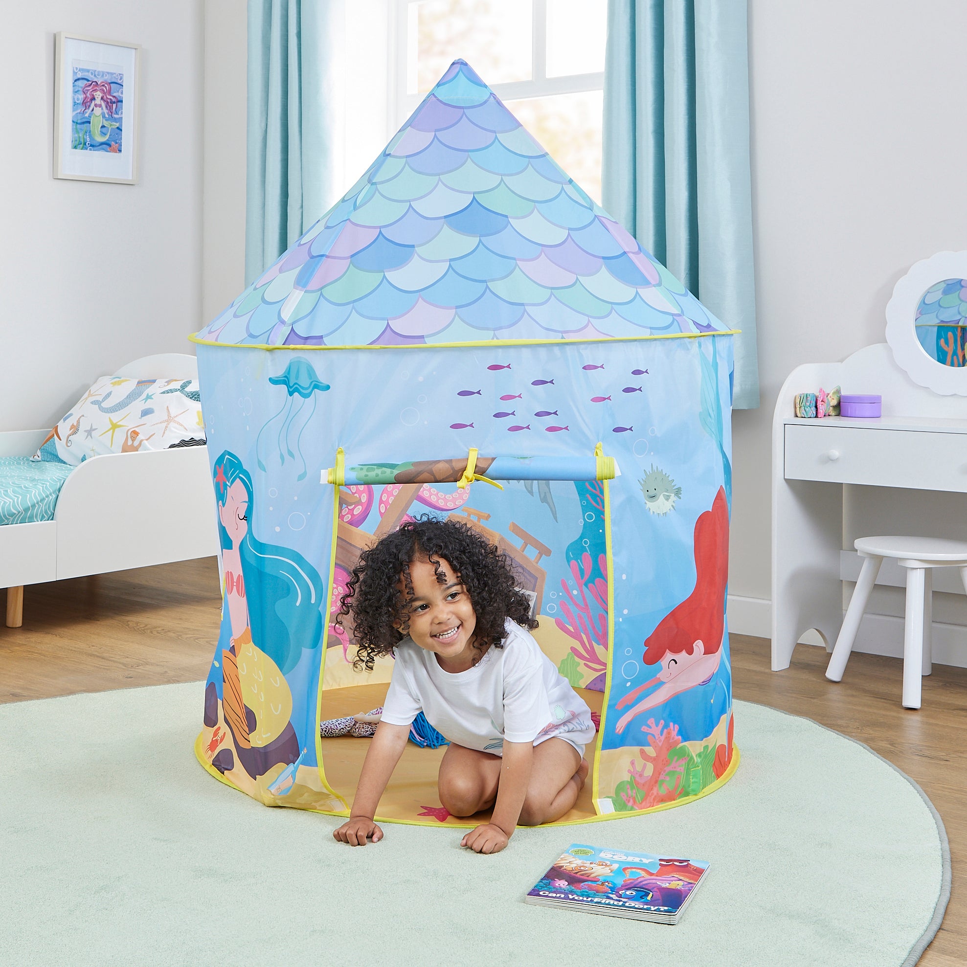 Kids Mermaid Play Tent – Underwater Wonderland Adventures (18 Months+)