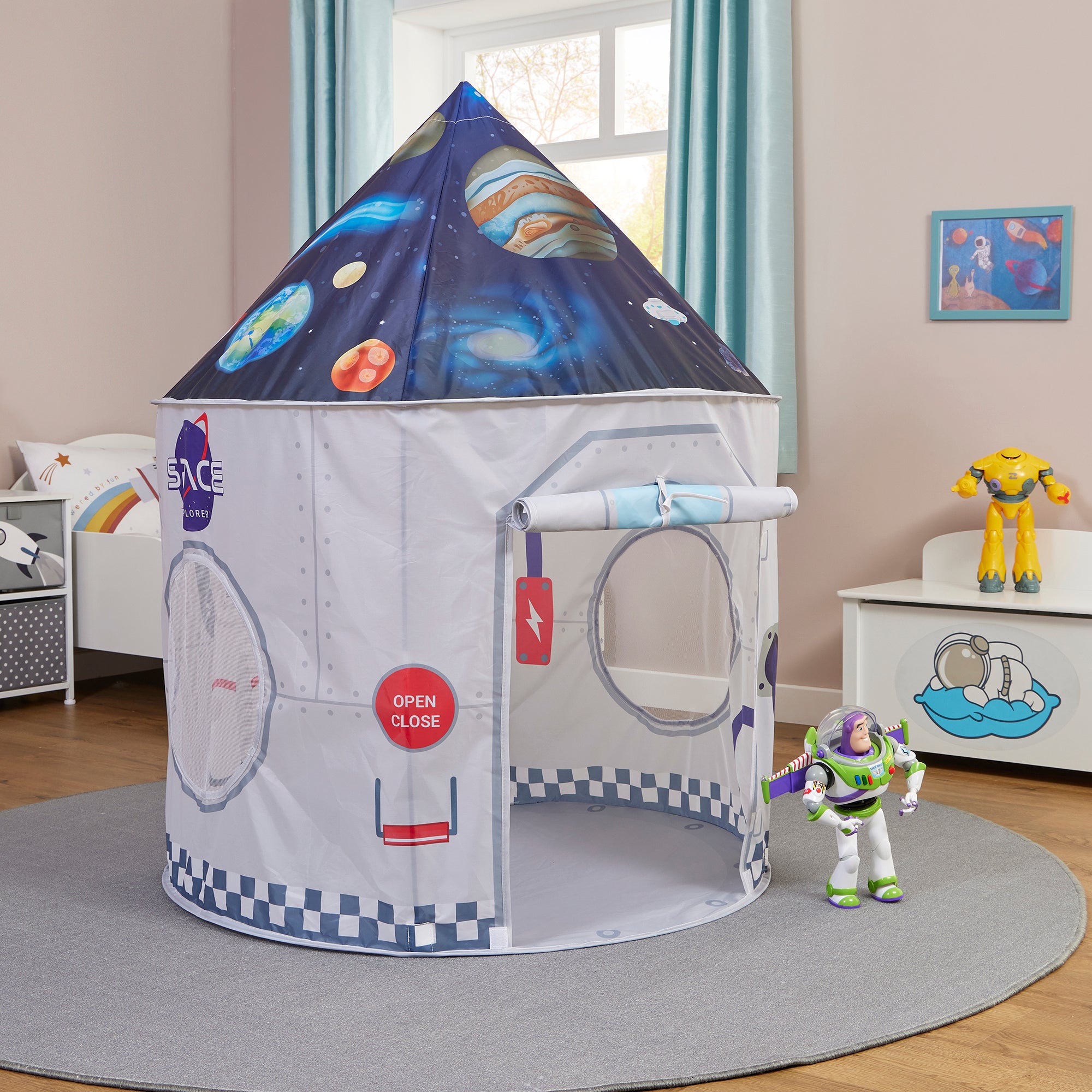 Kids Space Play Tent – Rocket Astronaut Adventures (18 Months+)