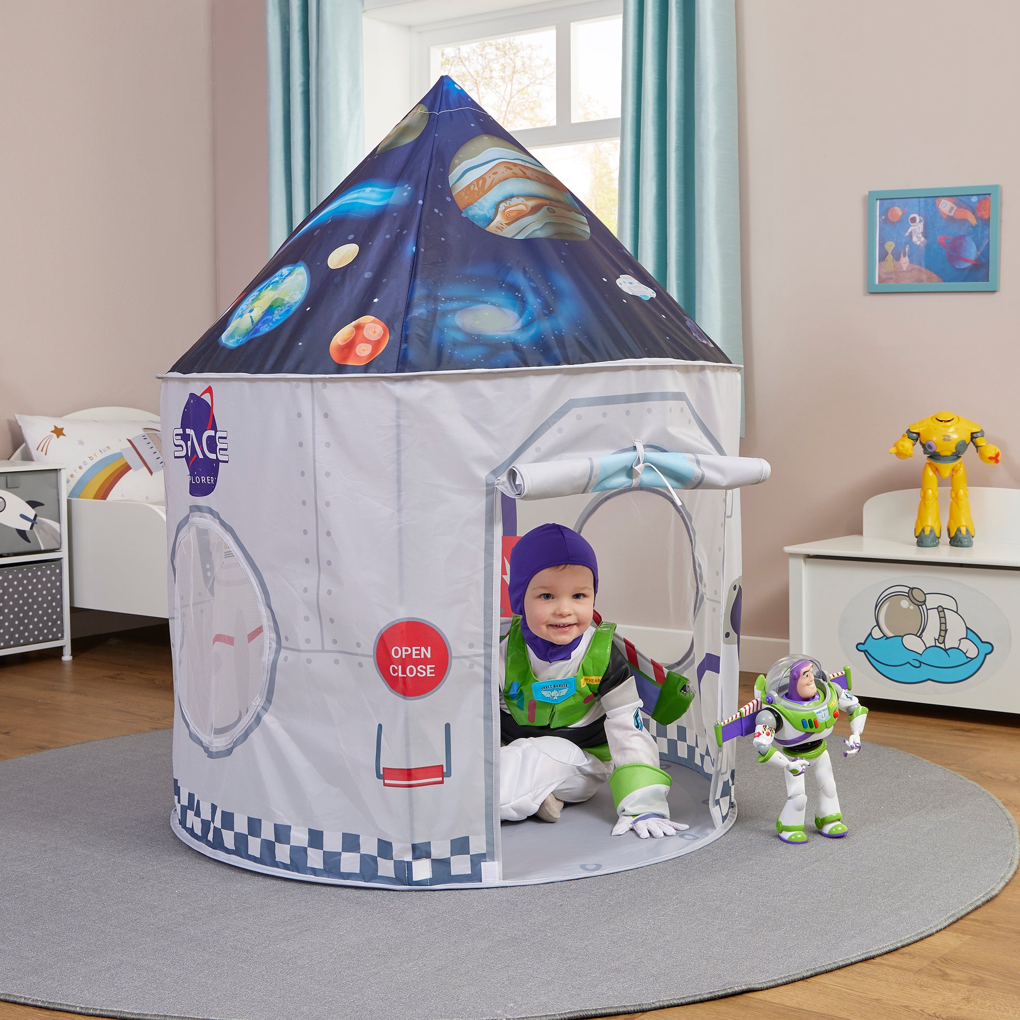 Kids Space Play Tent – Rocket Astronaut Adventures (18 Months+)