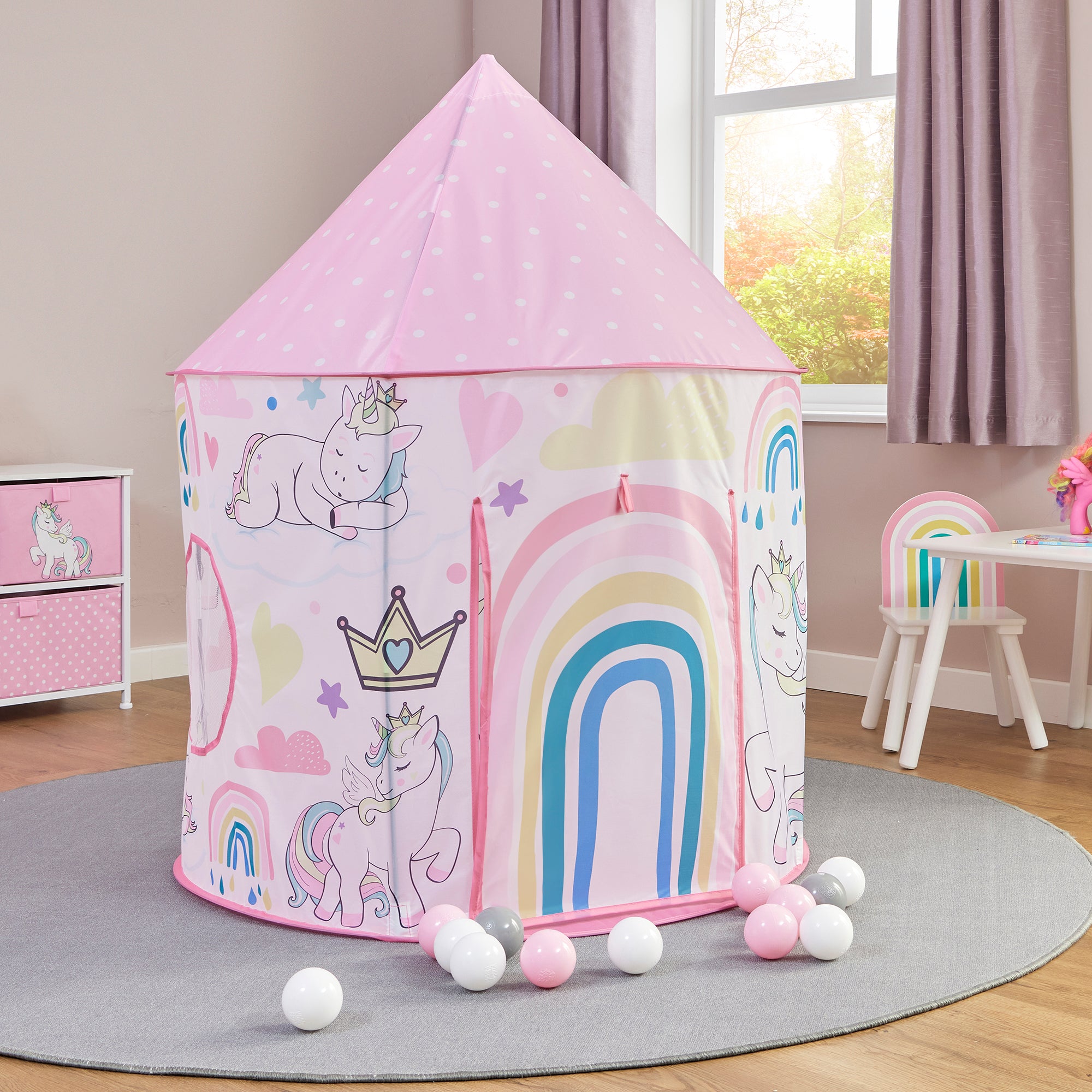 Kids Unicorn Play Tent – Magical Rainbow Adventures (18 Months+)
