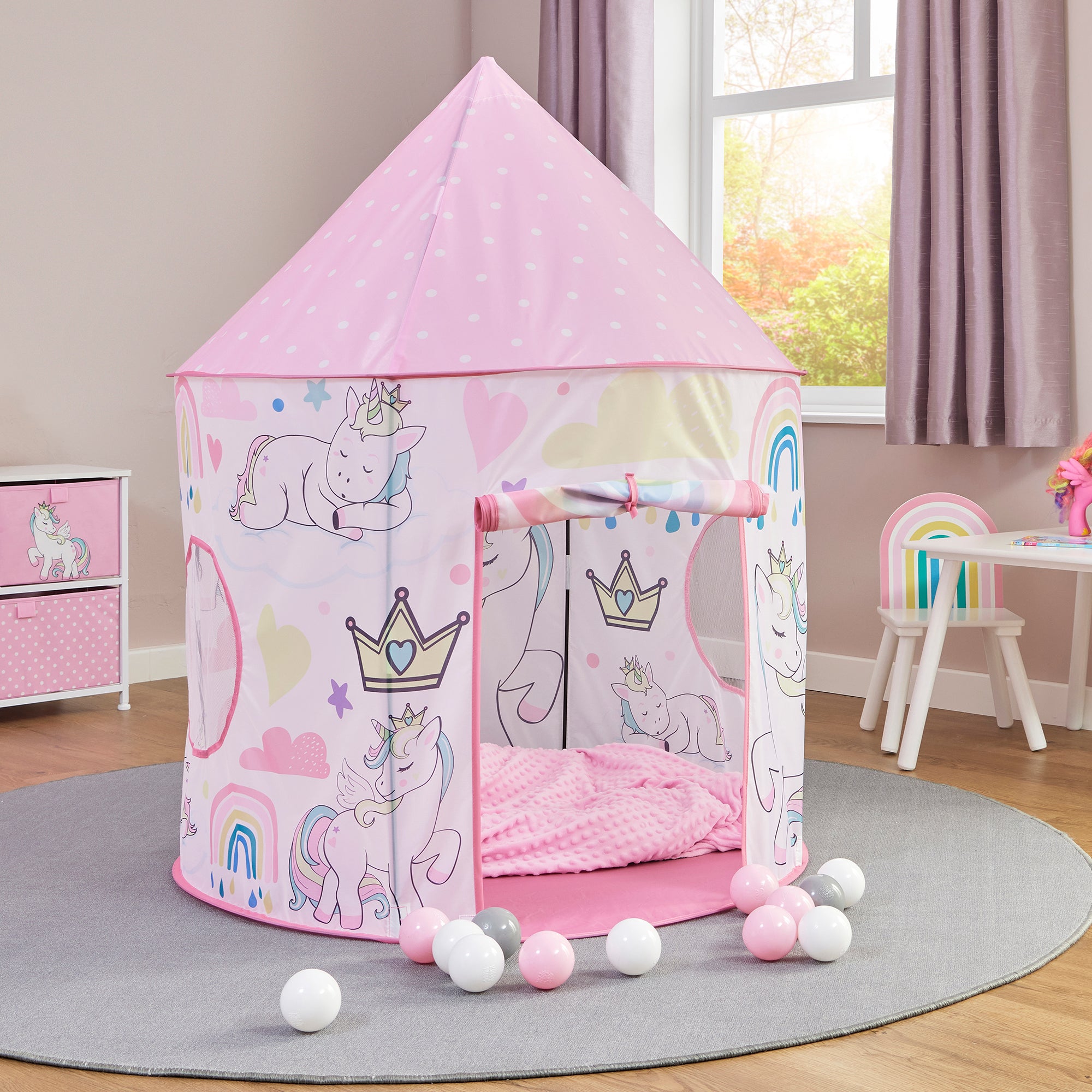 Kids Unicorn Play Tent – Magical Rainbow Adventures (18 Months+)