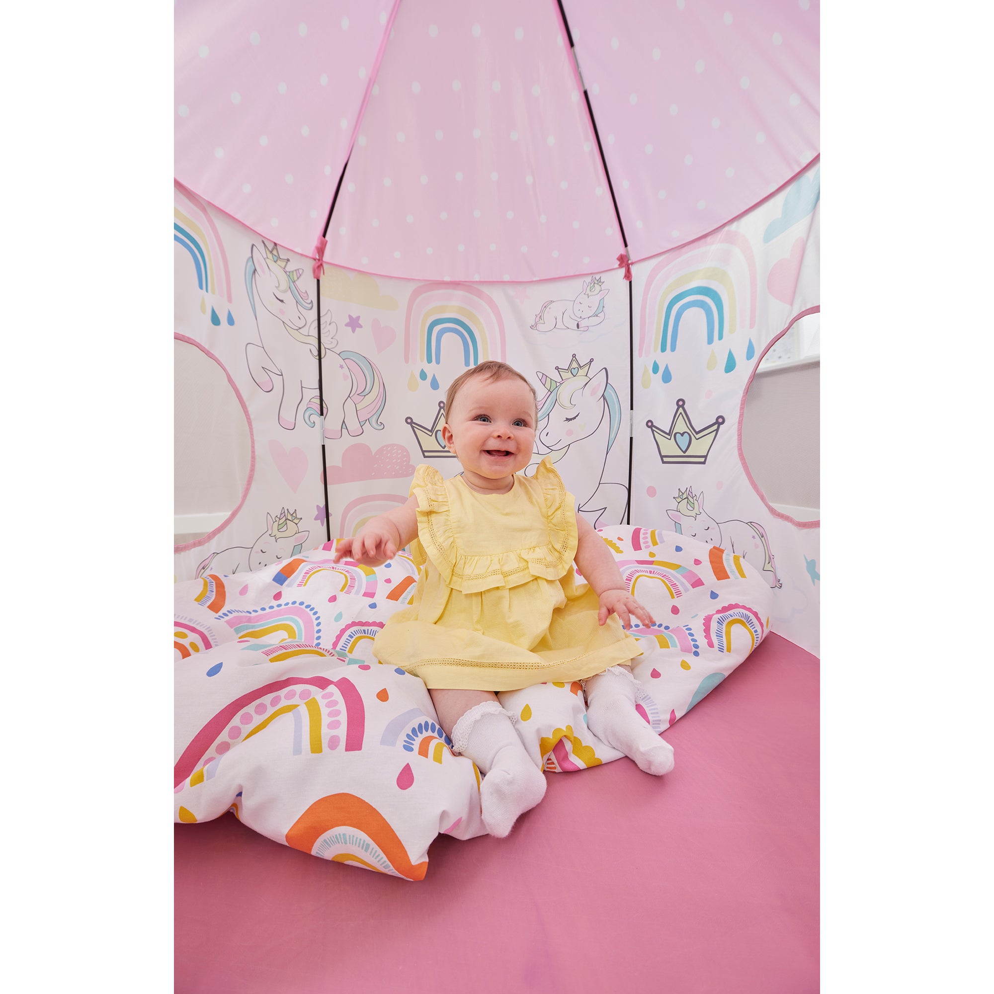 Kids Unicorn Play Tent – Magical Rainbow Adventures (18 Months+)