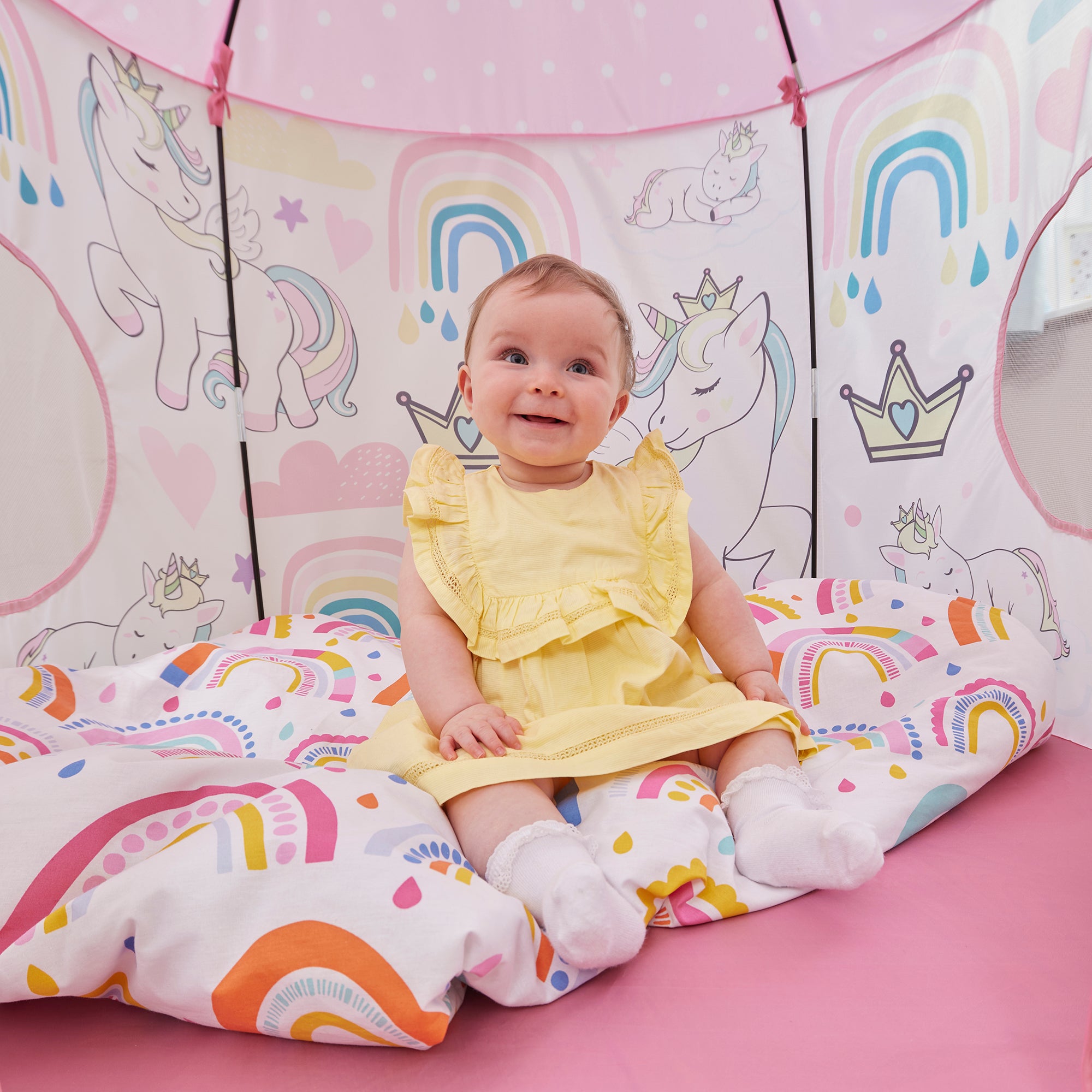 Kids Unicorn Play Tent – Magical Rainbow Adventures (18 Months+)