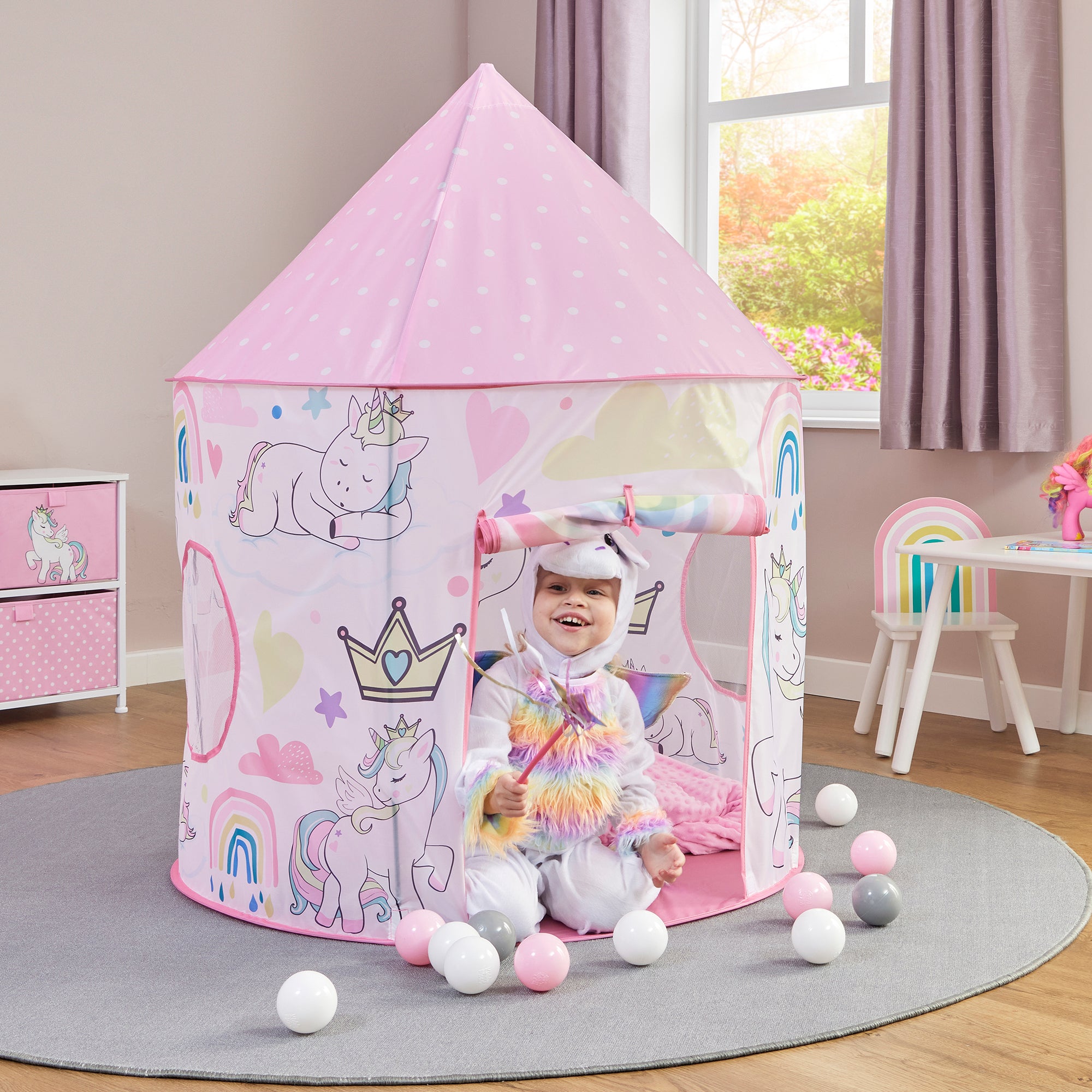 Kids Unicorn Play Tent – Magical Rainbow Adventures (18 Months+)
