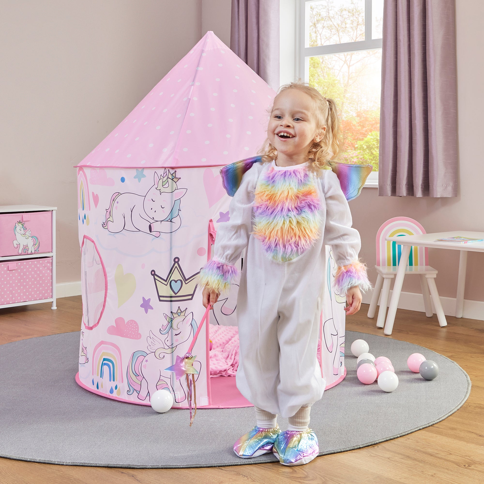 Kids Unicorn Play Tent – Magical Rainbow Adventures (18 Months+)