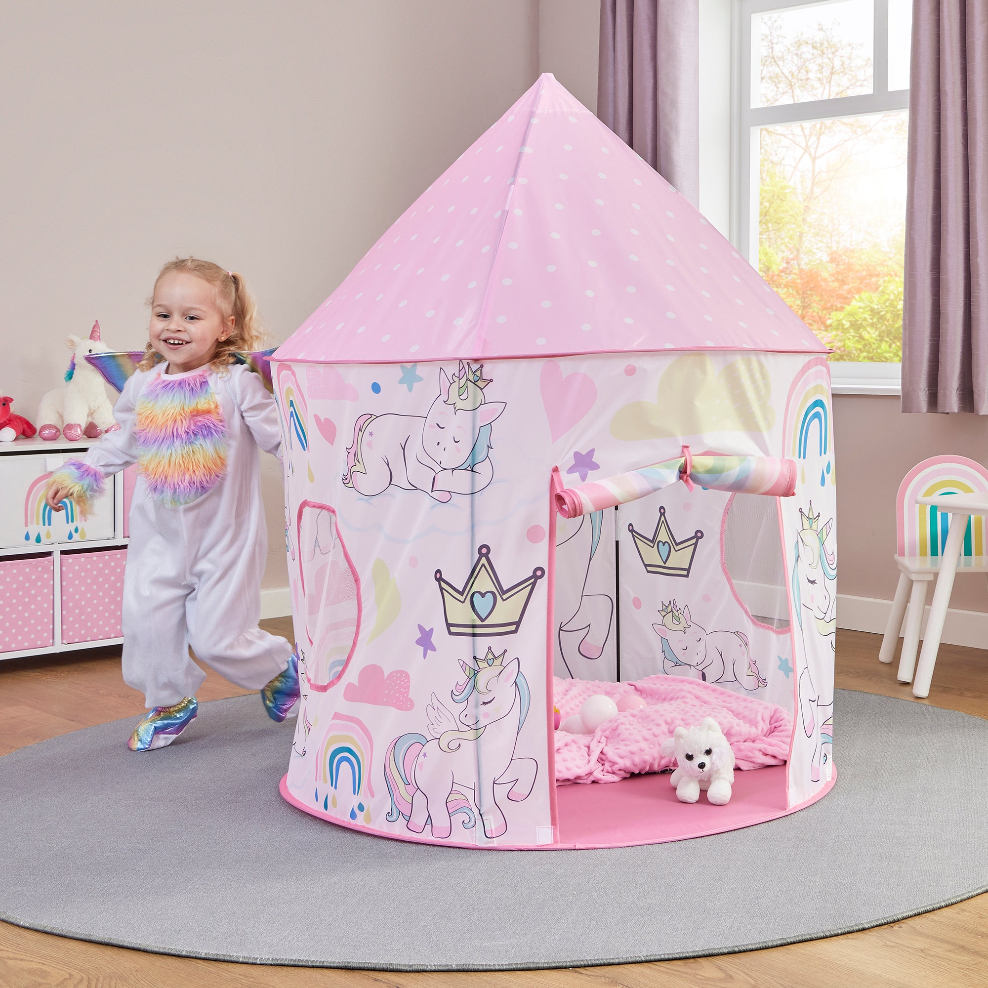 Kids Unicorn Play Tent – Magical Rainbow Adventures (18 Months+)