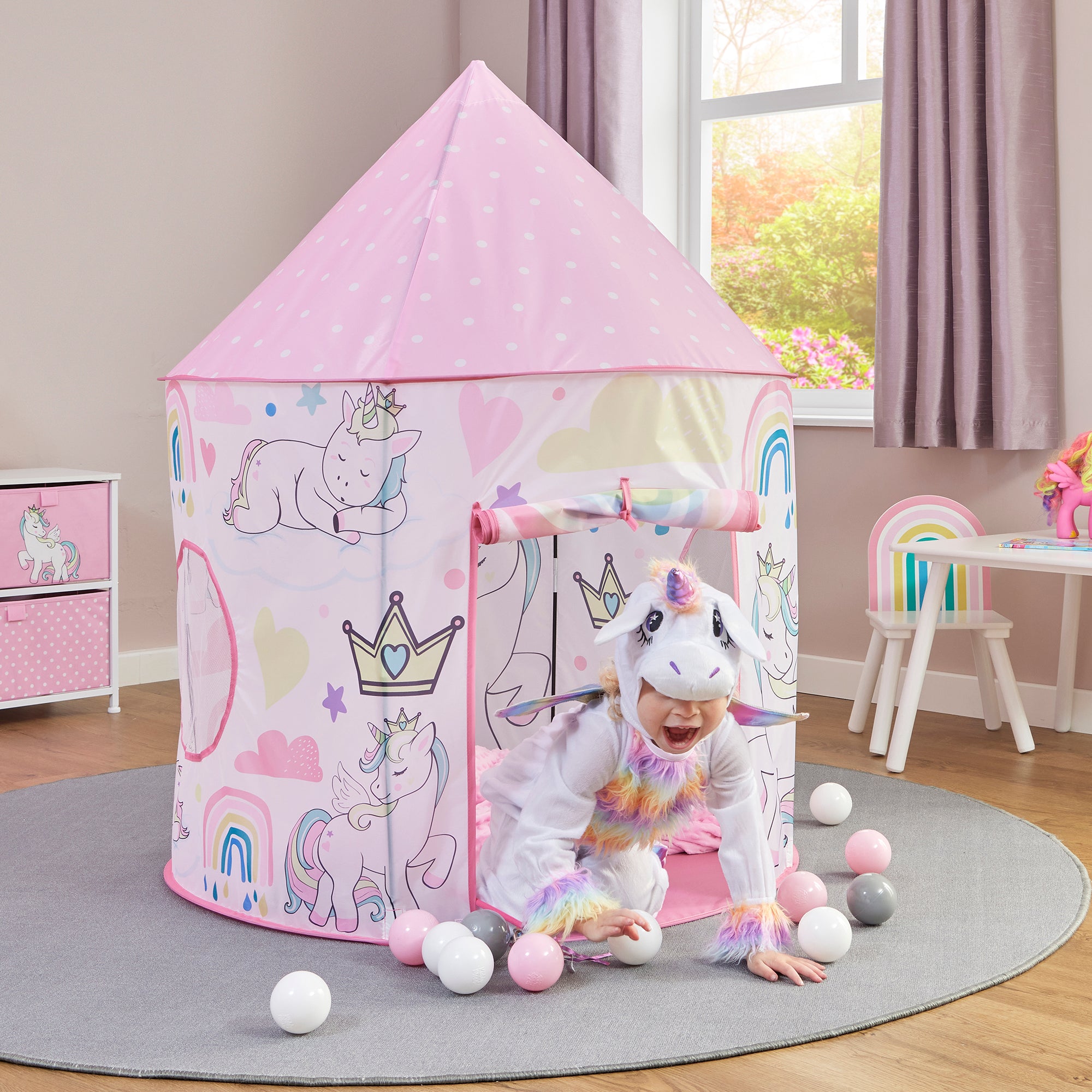 Kids Unicorn Play Tent – Magical Rainbow Adventures (18 Months+)