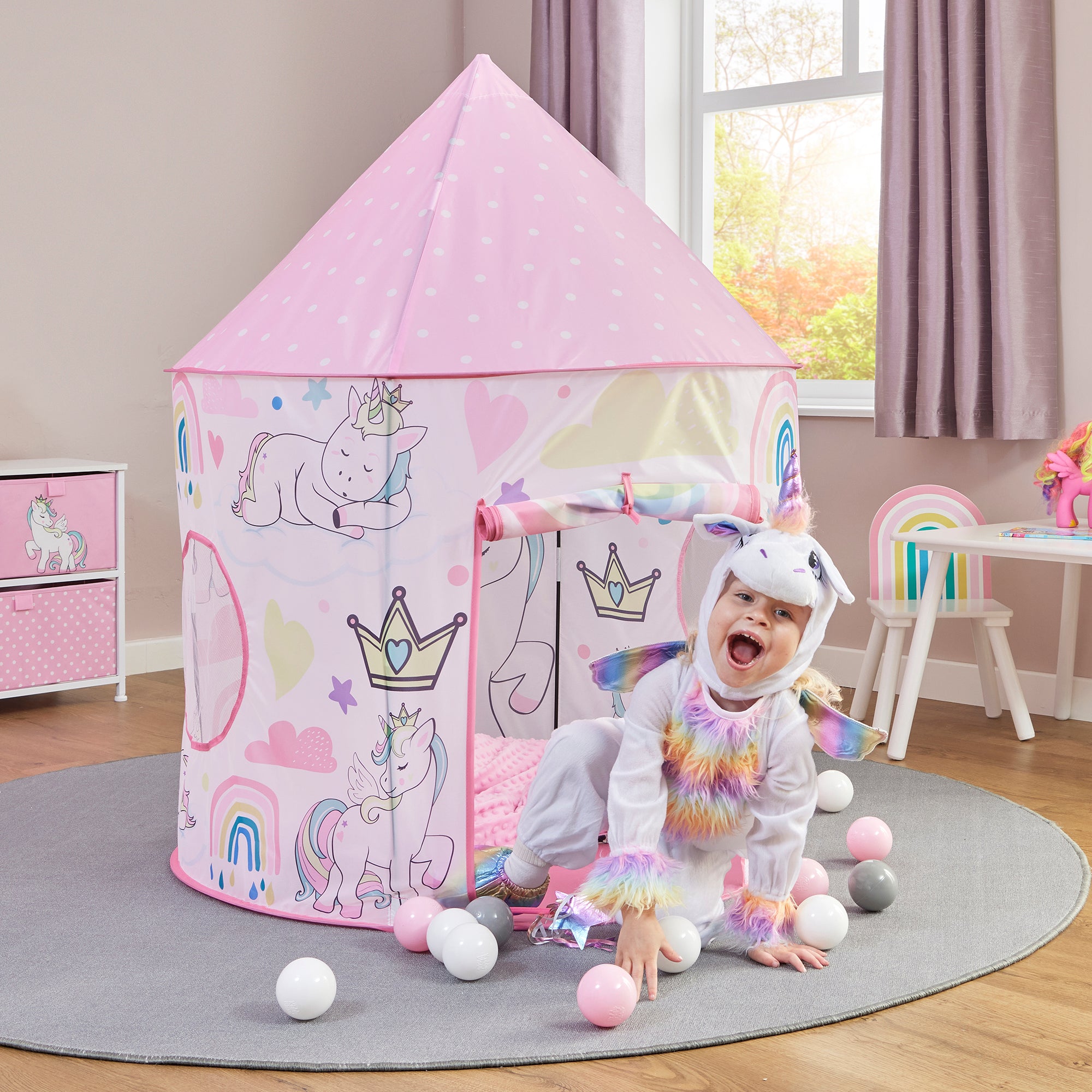 Kids Unicorn Play Tent – Magical Rainbow Adventures (18 Months+)