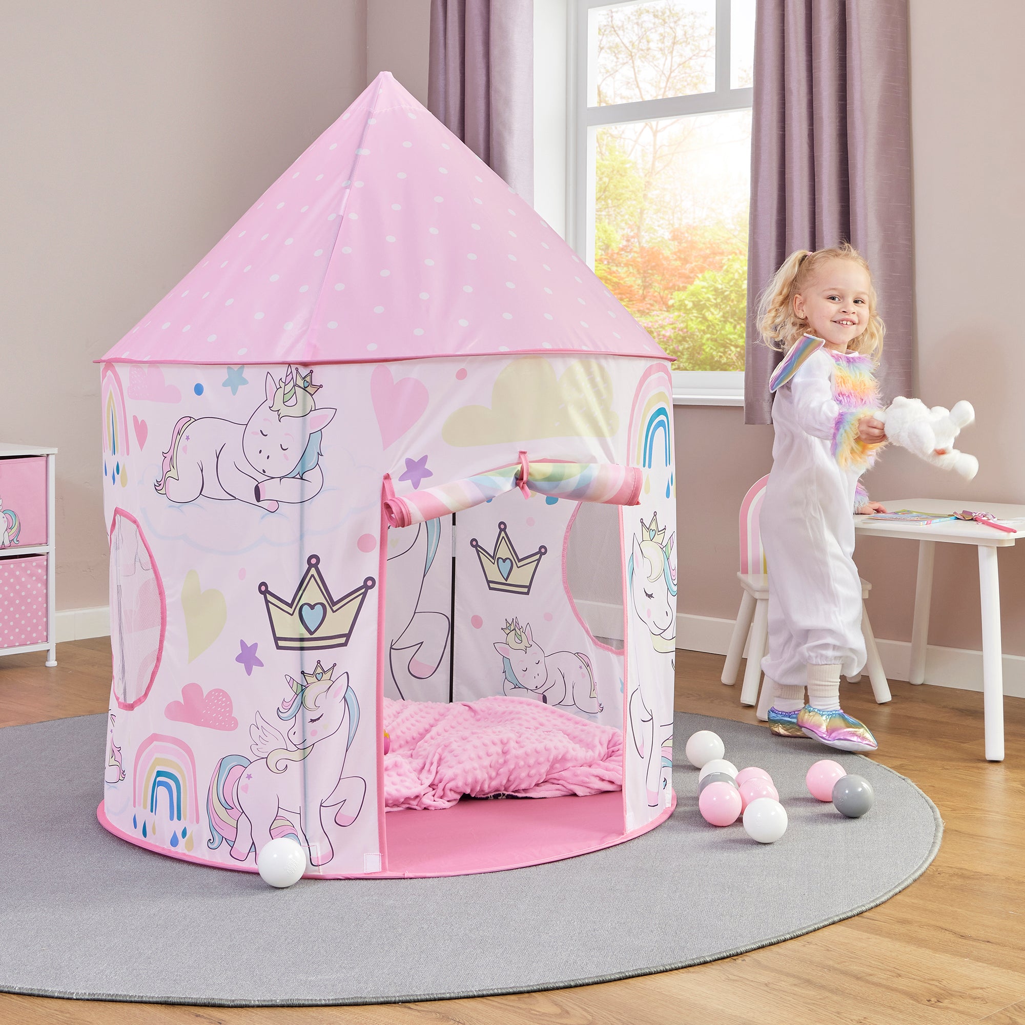 Kids Unicorn Play Tent – Magical Rainbow Adventures (18 Months+)