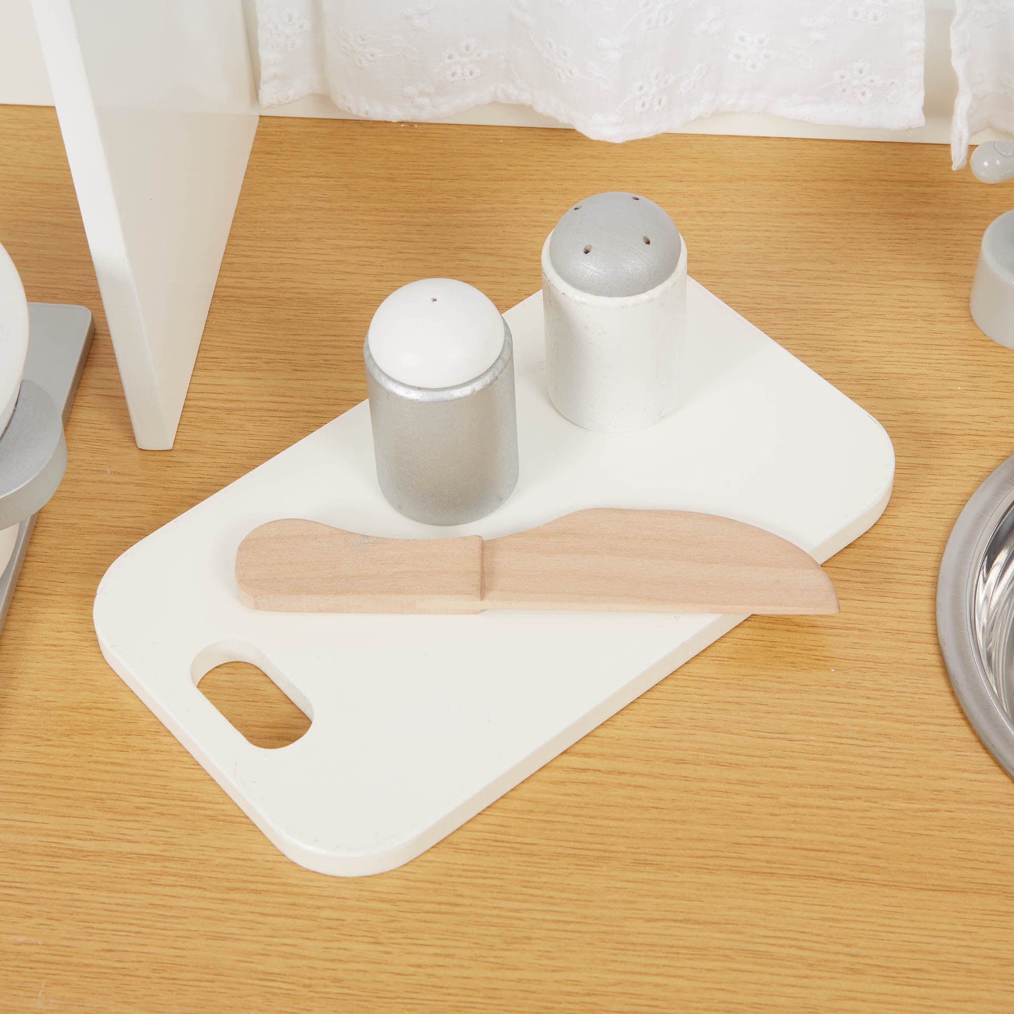 Kids Country Play Kitchen with 9 Accessories (Ages 3+)