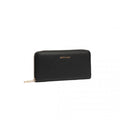 Miss Lulu Zip Closure Ladies Purse Wallet - Black