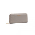 Miss Lulu Zip Closure Ladies Purse Wallet - Grey