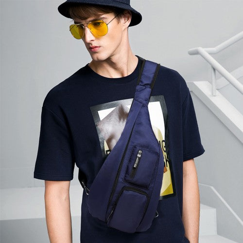 Miss Lulu Casual Single Strap Sling Backpack - Navy
