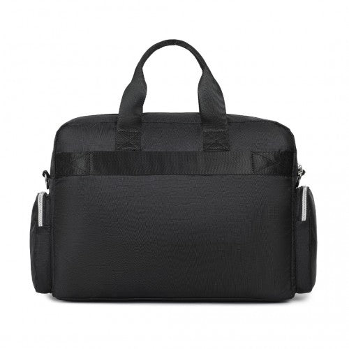 Kono Large Capacity Travel Bag with Multiple Zippered Pockets Perfect For Daily Use - Black