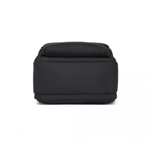 Kono Durable Men's Crossbody Shoulder Bag with Multiple Pockets - Messenger Bag for Travel, Work, and Daily Use - Black